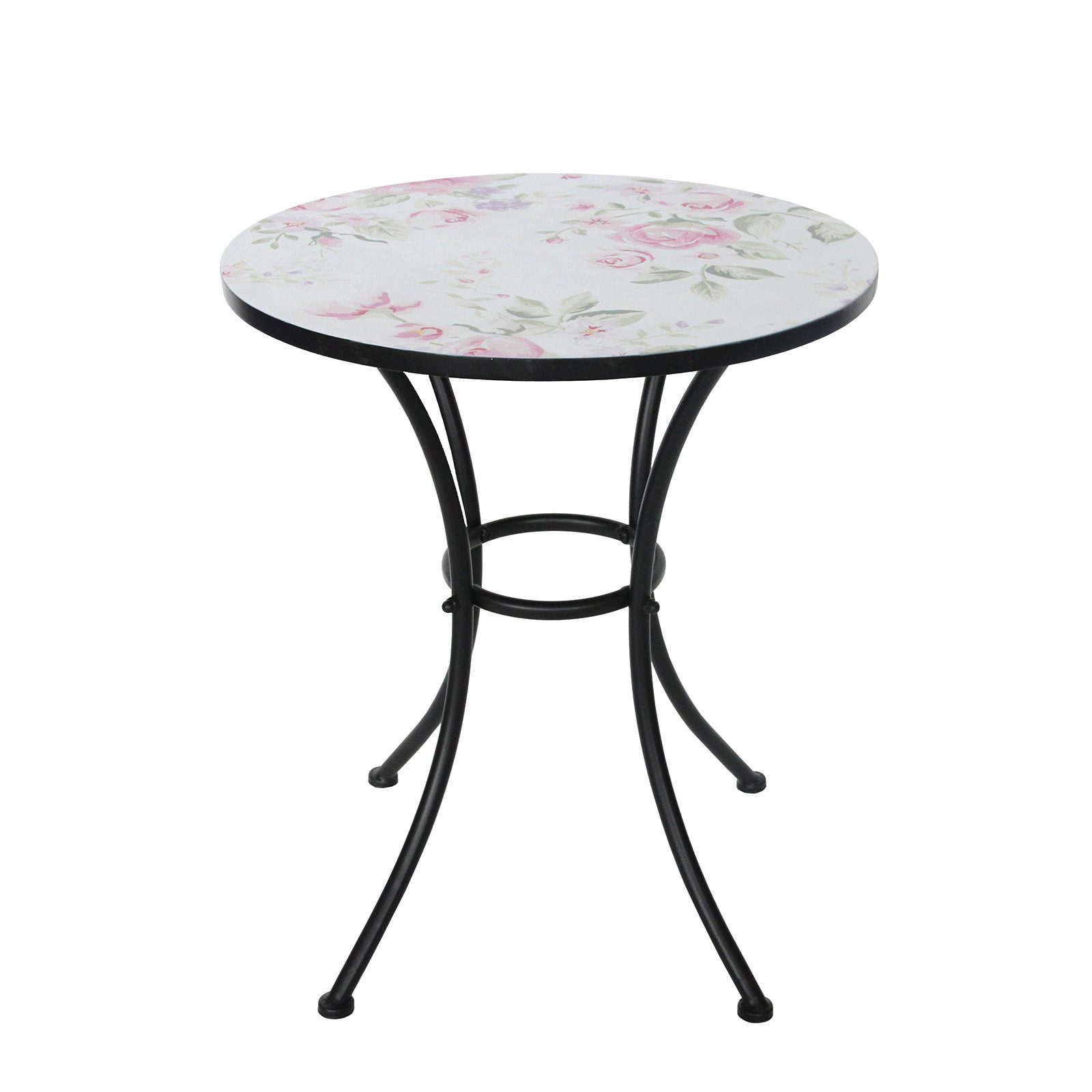 HTI-Living Gartentisch Gartentisch Celia Rosen (Stück, 1-St., 1 Gartentisch), Balkontisch Terrassentisch Metalltisch
