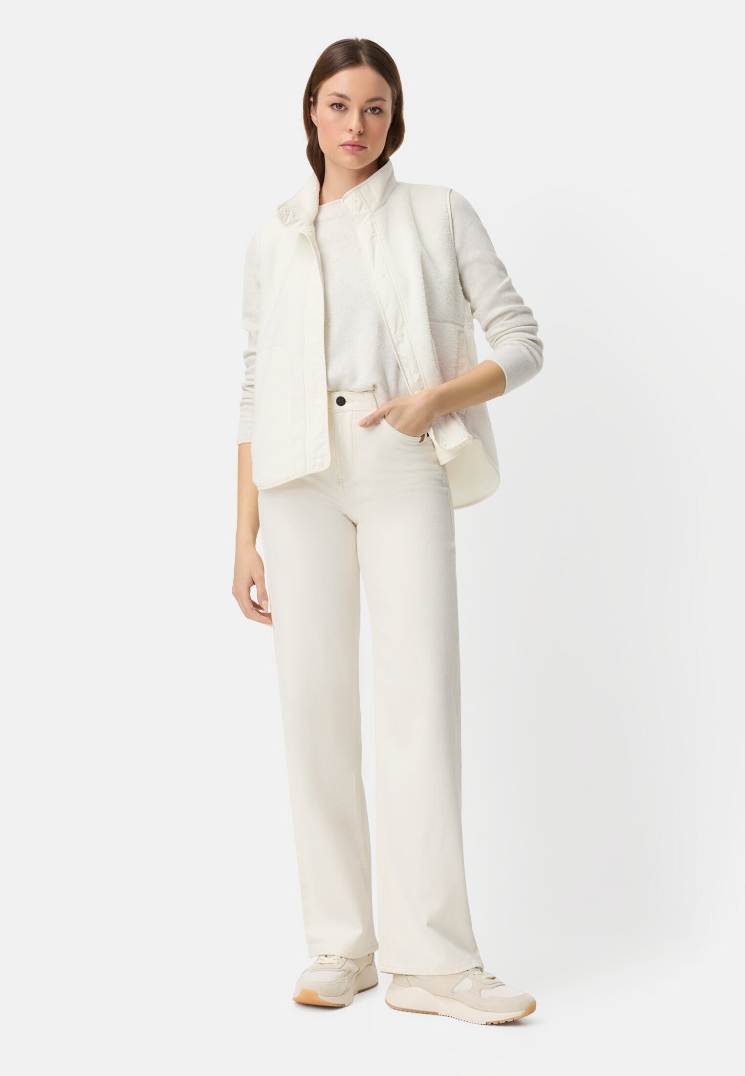 camel active Fleeceweste mit Stehkragen ärmellos