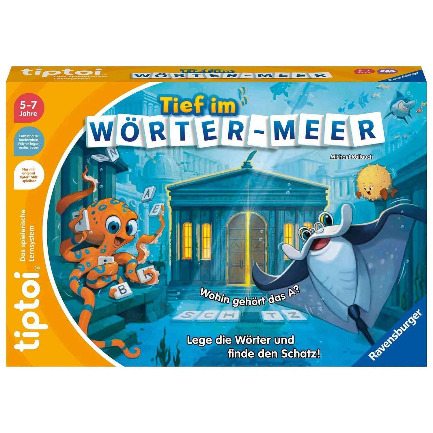 Ravensburger Spiel Ravensburger tiptoi 00103 Tief im Wörter-Meer, Spiel für Kinder von...