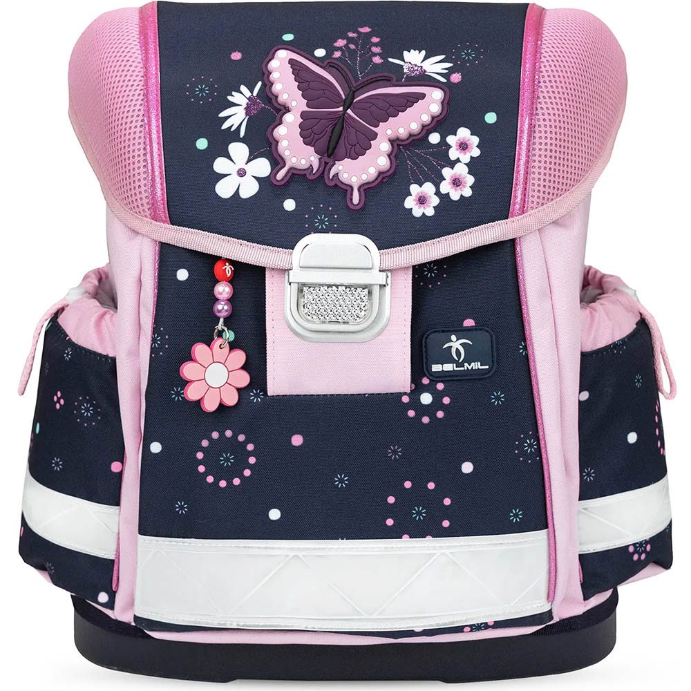 Belmil Schulranzen Set Classy 10-teilig 2025 Mädchen Butterfly Midnight
