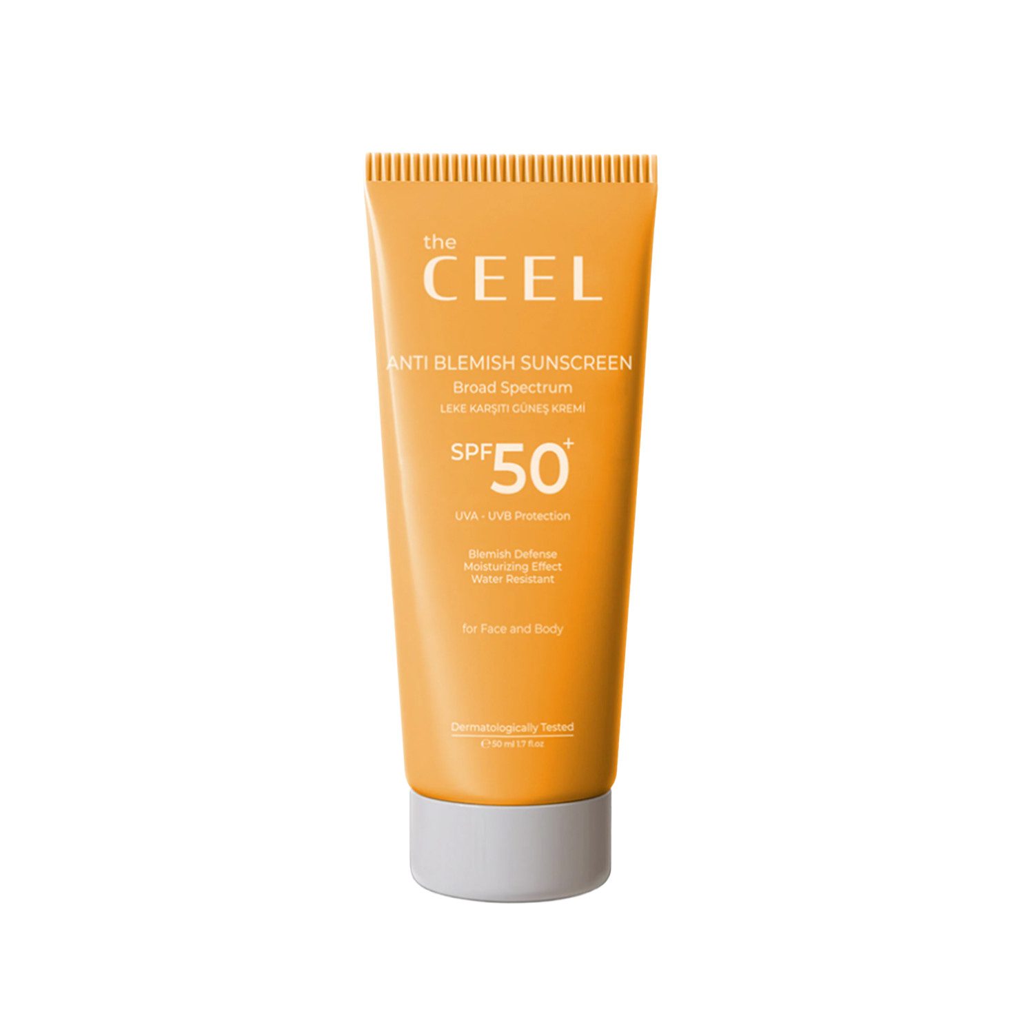 THE CEEL Sonnenschutzcreme Fleckenreduzierend Sonnencreme-hoher Schutz für alle Hauttypen Pflege, Natürliche Inhaltsstoffe, Spf 50. 50 ml