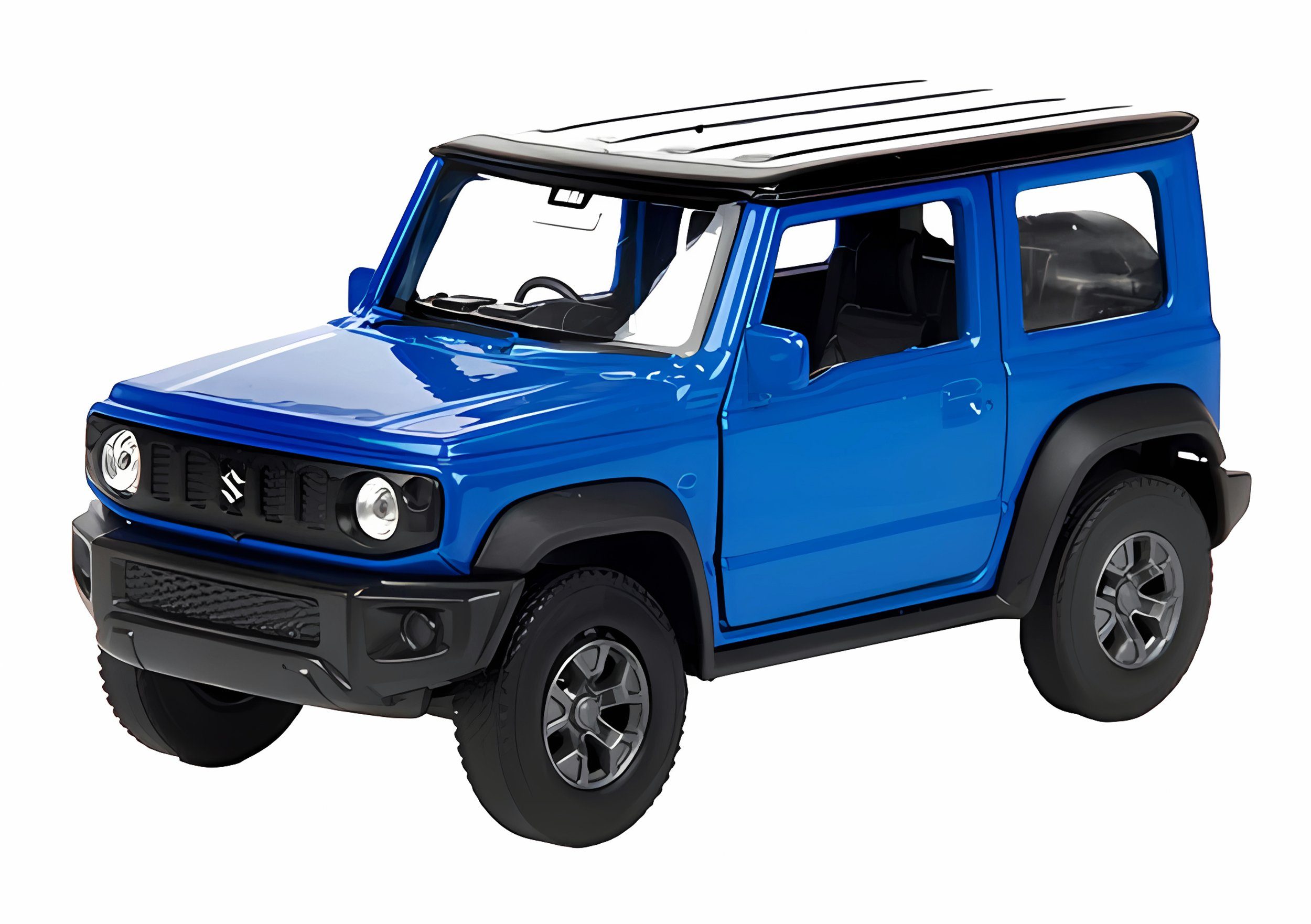 Modellauto SUZUKI JIMNY Modellauto 11cm aus Metall Modell Auto 13 (Blau-Metallic)