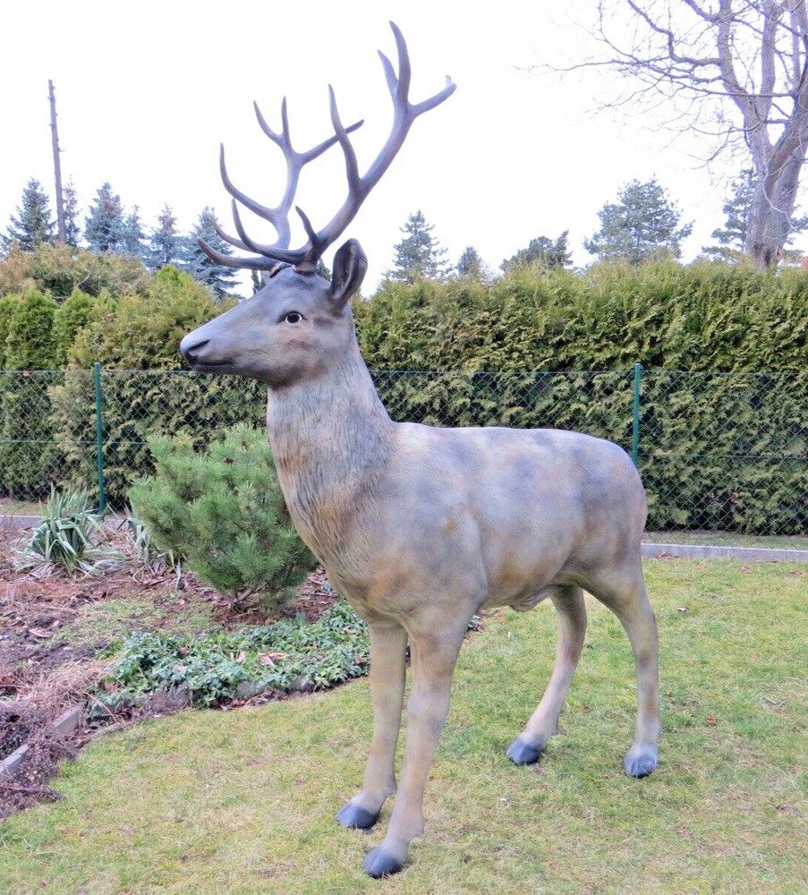 DEKO VERTRIEB BAYERN Gartenfigur XXL Rothirsch günstig online kaufen