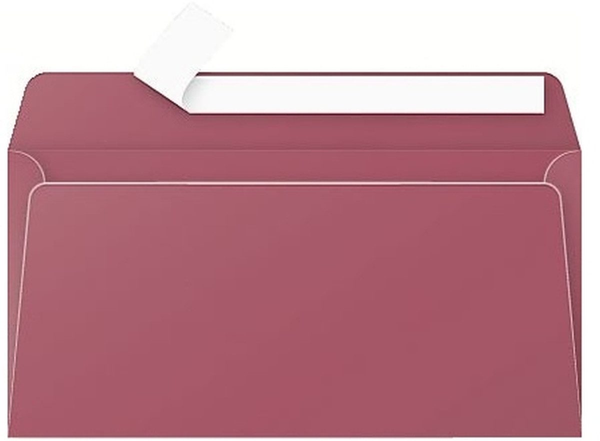 CLAIREFONTAINE Briefumschlag Briefumschlag Pollen DINlang 120g VE=20 Stück Haftklebung bordeaux