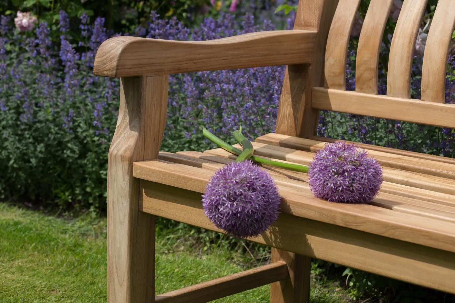 deVries Gartenbank Teakholz Park Bank - 165 cm