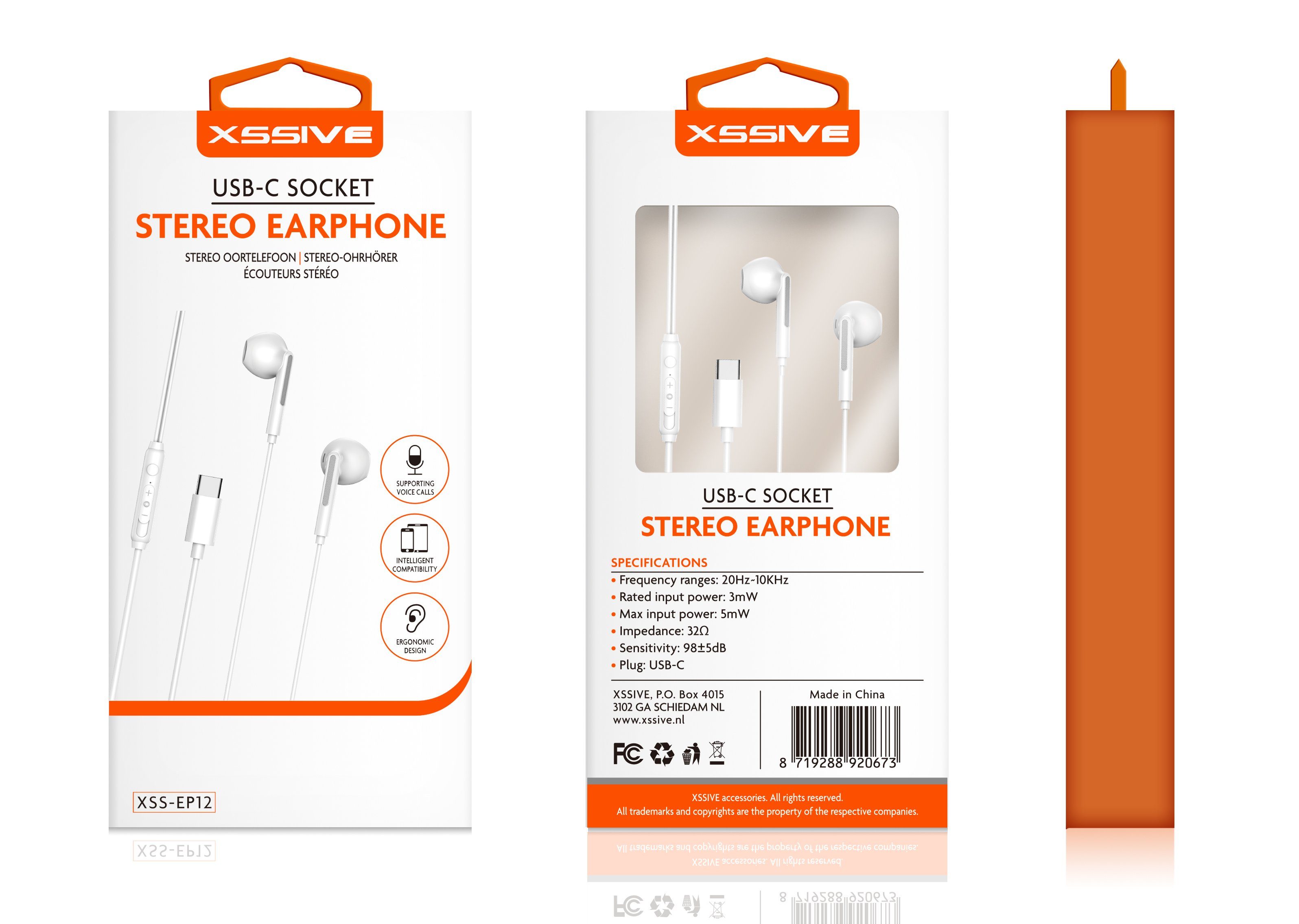 COFI 1453 In-Ear Kopfhörer Typ-C Headset mit Mikrofon USB-C Anschluss In-Ear-Kopfhörer – Bild 2 von 2