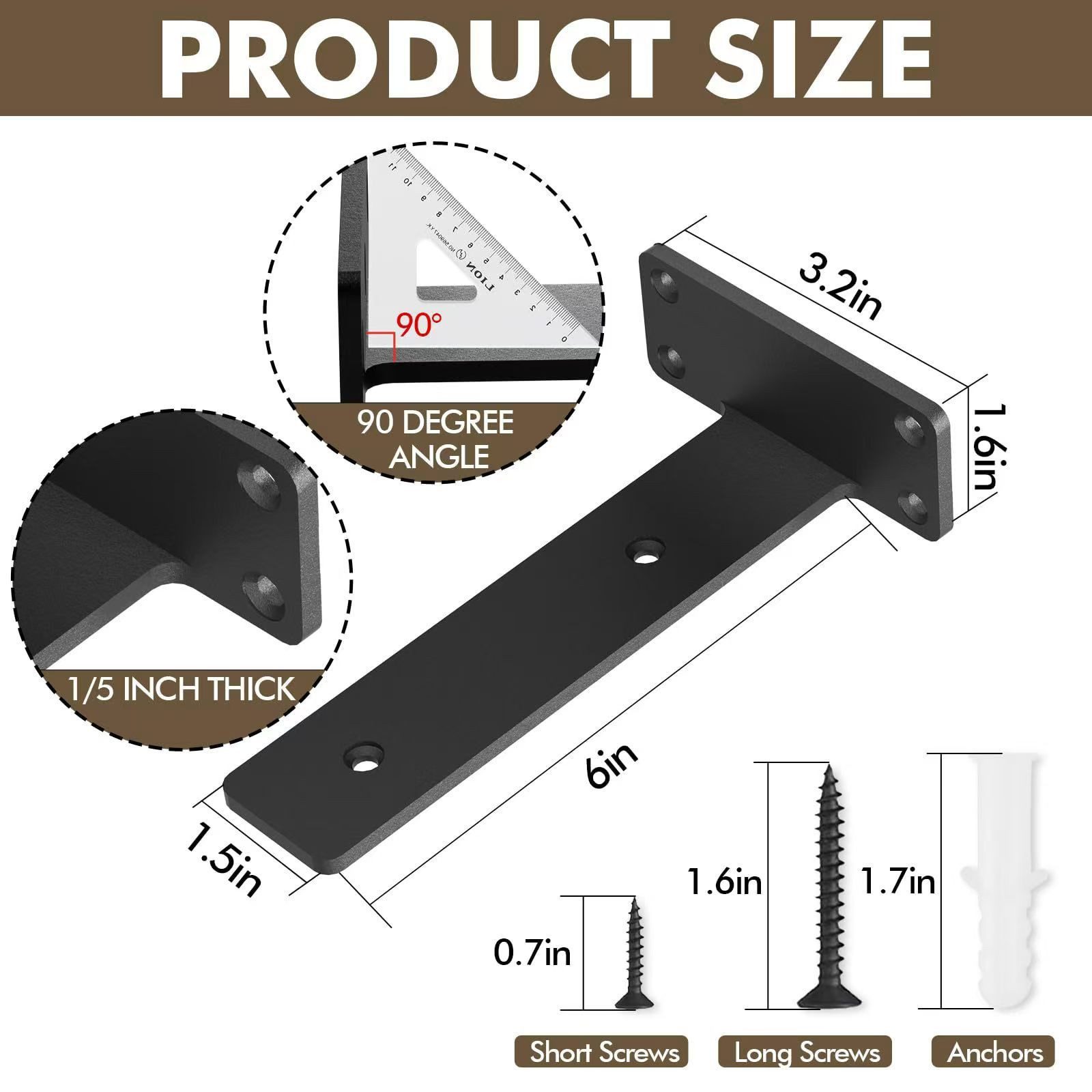trends for living Wandregalhalter Wandregalhalter 6 Stück Regalhalterung Wa günstig online kaufen