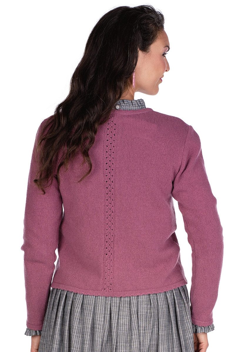 Berwin & Wolff Rundhalspullover Strickpullover Damen - KATALENA - mauve