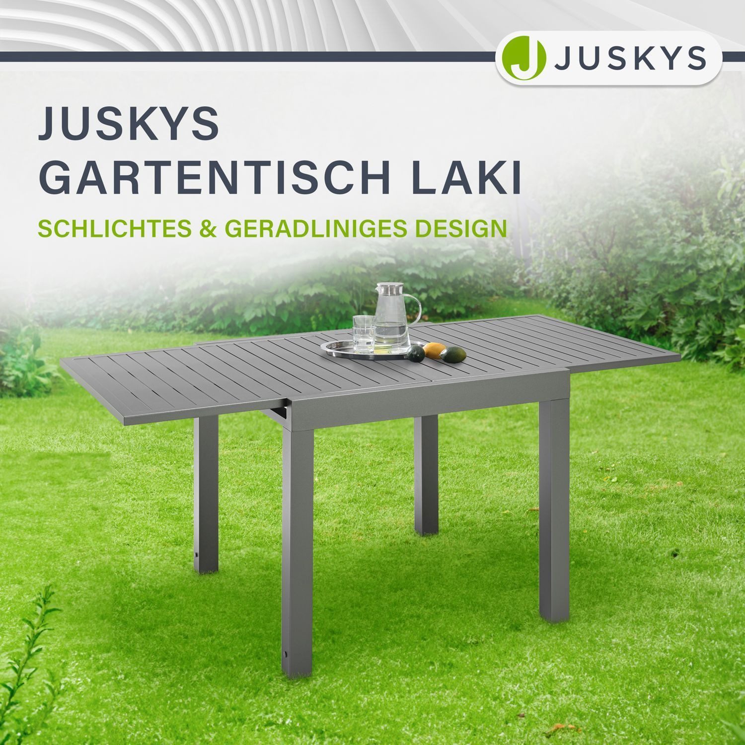Juskys Gartentisch Laki, 70x70 cm, Aluminium günstig online kaufen