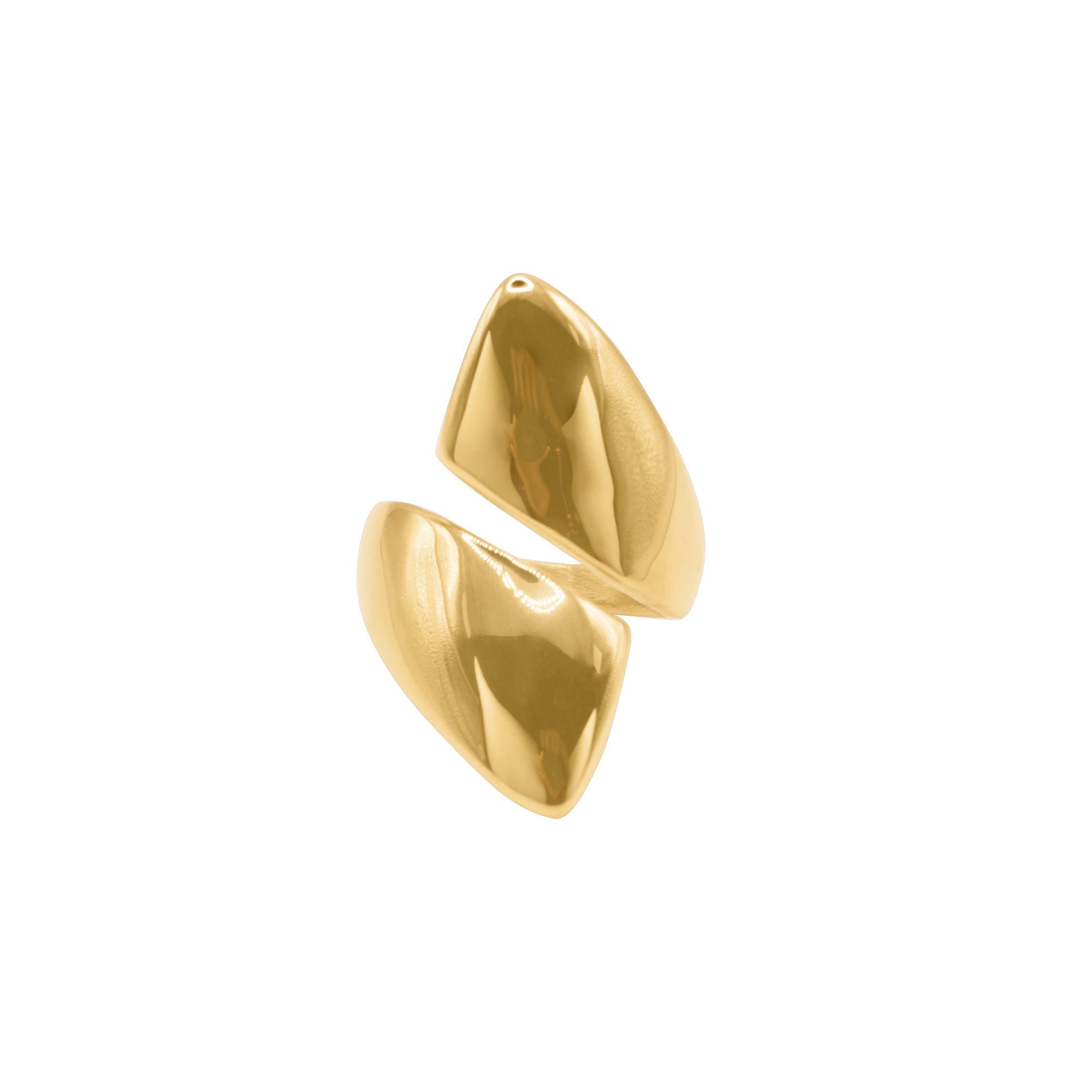 Heideman Fingerring Livana goldfarben (Ring, 1-tlg., inkl. Geschenkverpackung), One Size Ring in Blattform