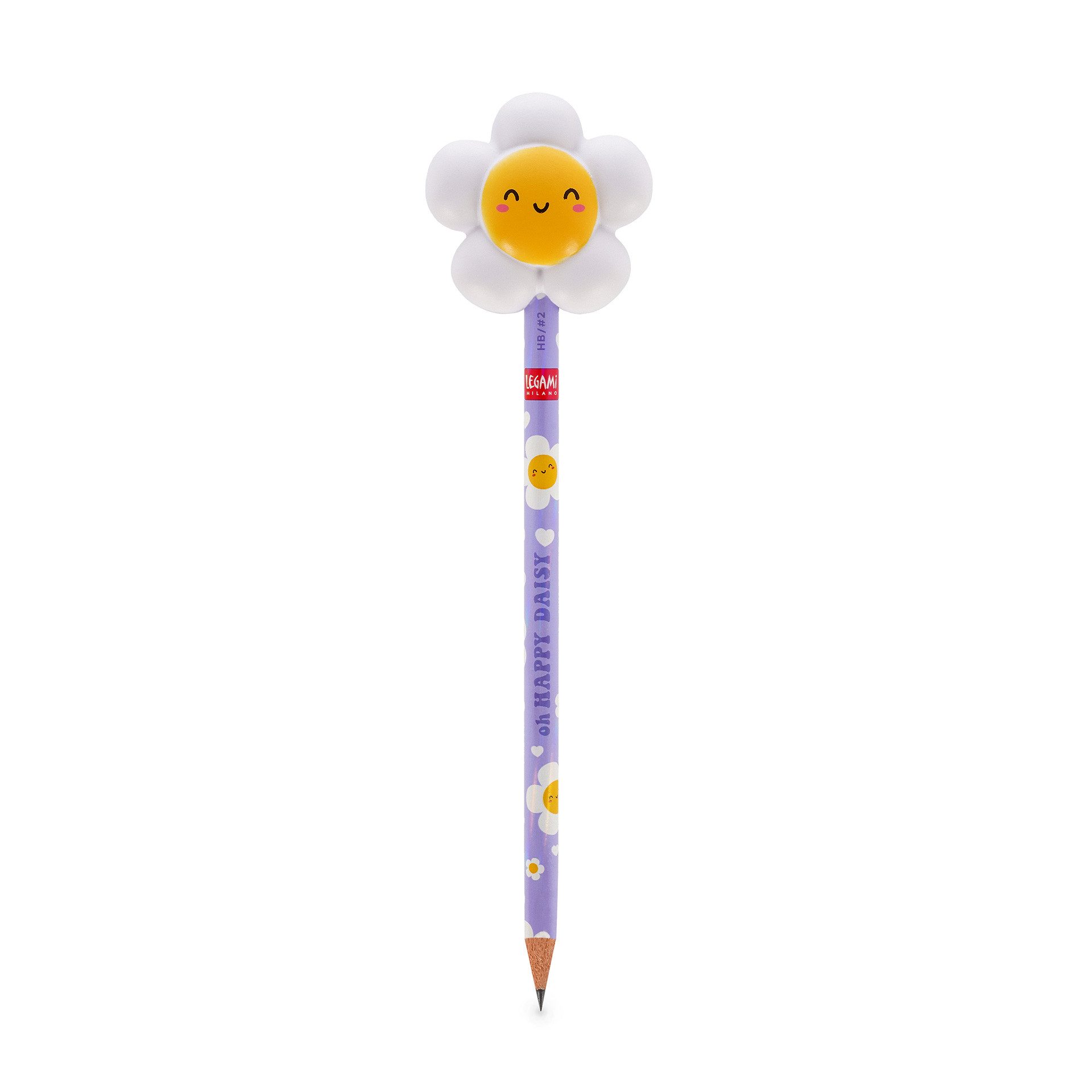 Legami Bleistift Legami Squeezies Anti-Stress-Bleistift Daisy Gänseblümchen