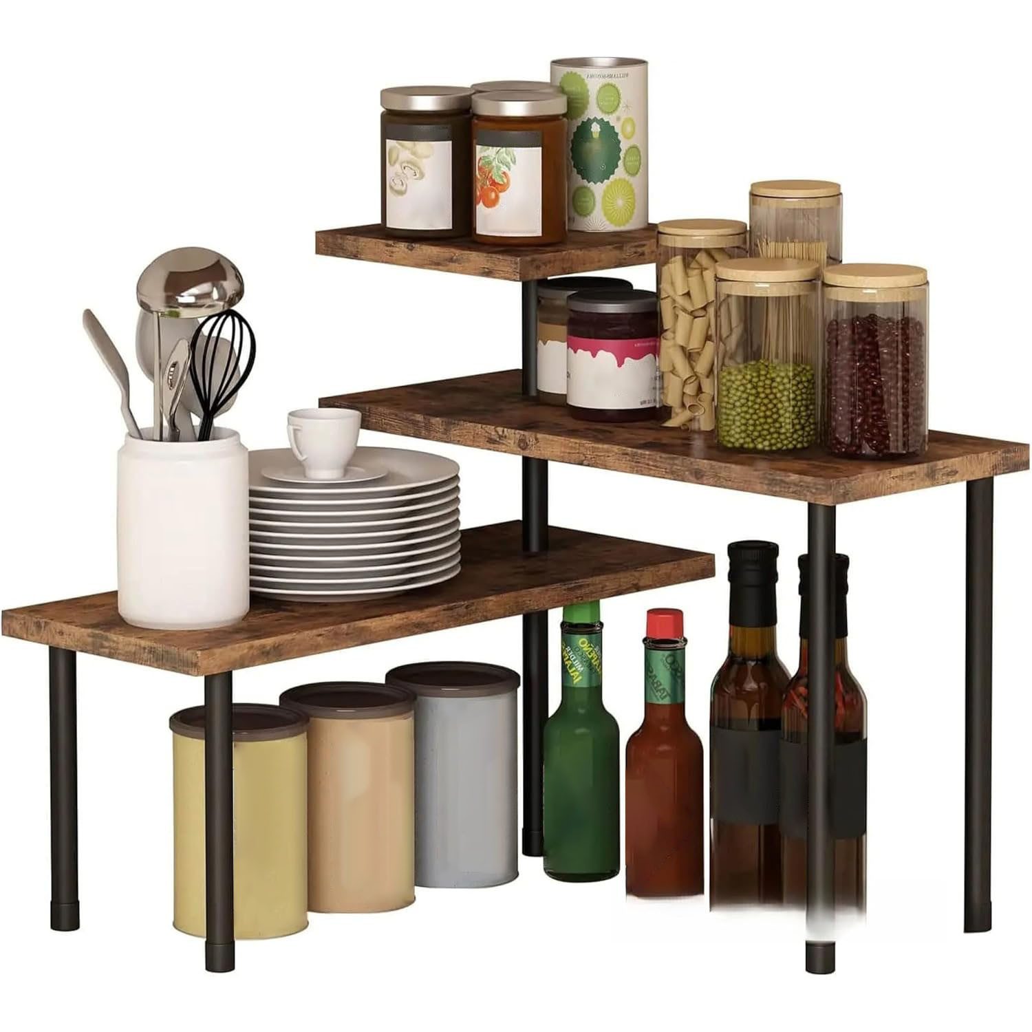 SURFOU Küchenregal Küchen Organizer Küchenregal Eckregal günstig online kaufen