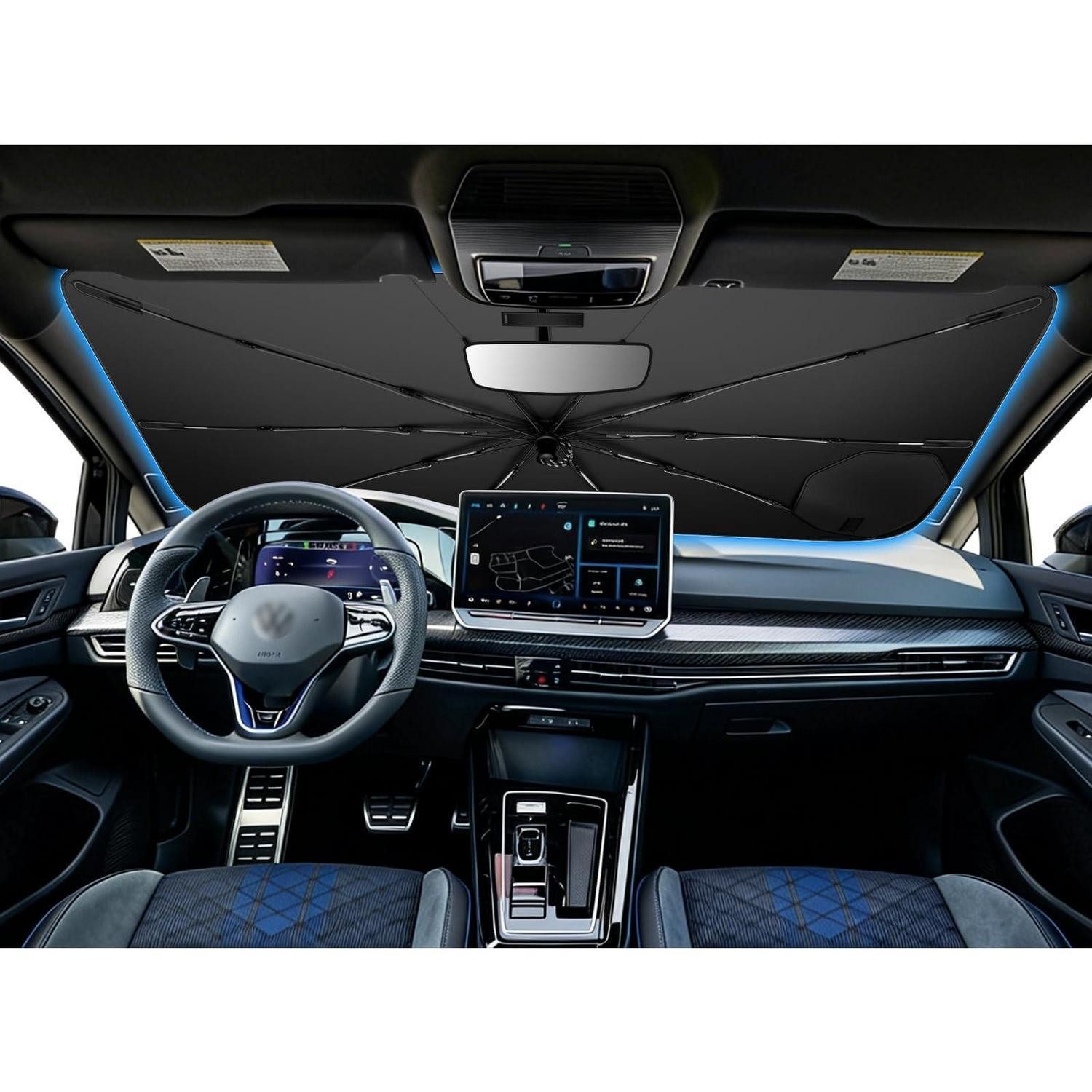 LuxusKollektion Frontscheibenabdeckung Sonnenschutz VW Golf8 2020-2026, 70 x 1 cm, (1-St)