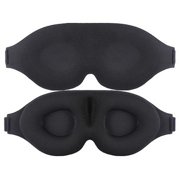 Mrichbez Augenbinde Lichtblockierende Augenmaske Nachtmaske, 1-tlg., Hautfreundlich Geruchneutral Schlafbrille, Augenmaske+Ohrstöpsel+Aufbewahrungsbeutel+Farbbox