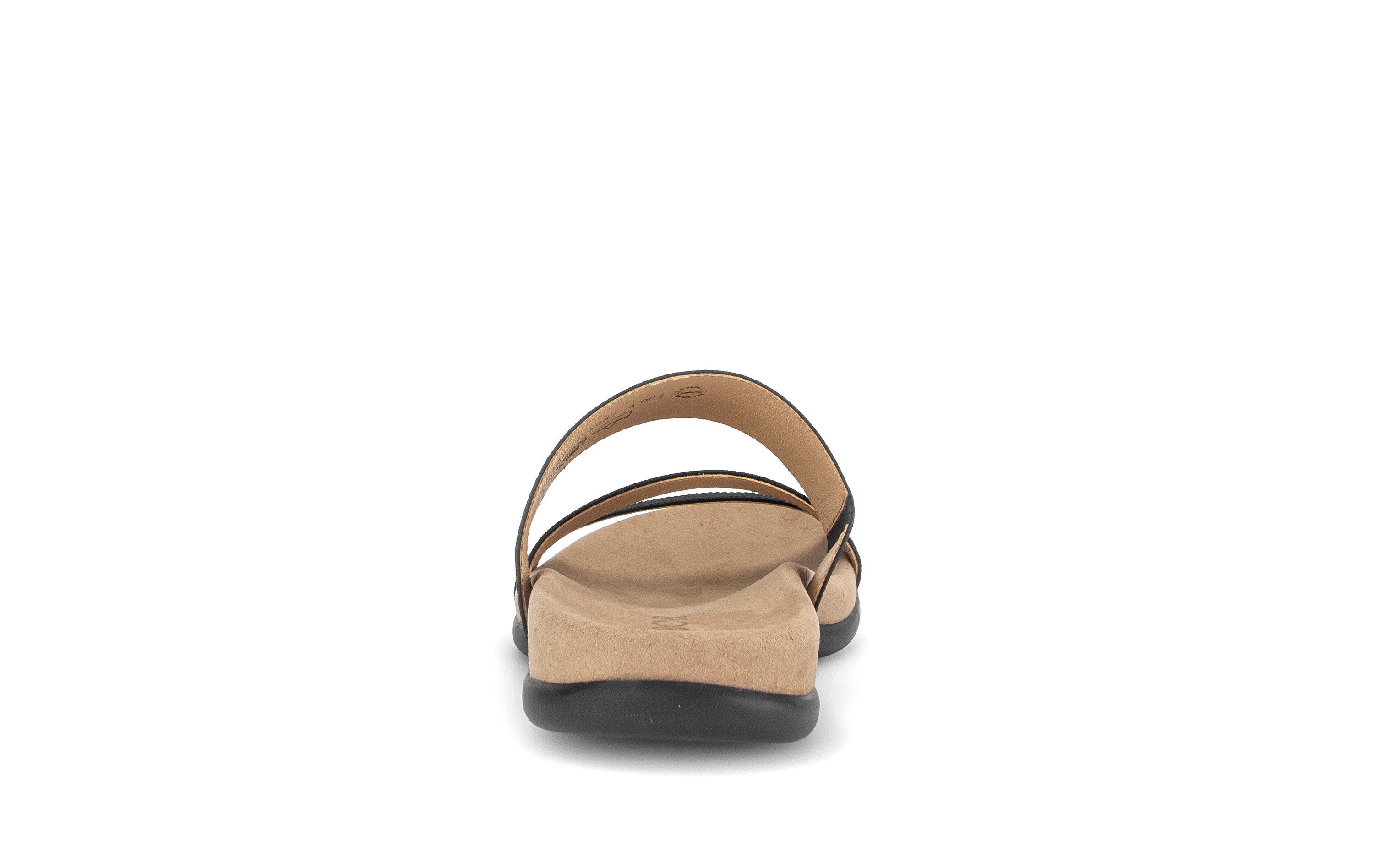 Gabor Pantolette Keilabsatz, Schupfschuh, Sommerschuh mit feinen Riemen