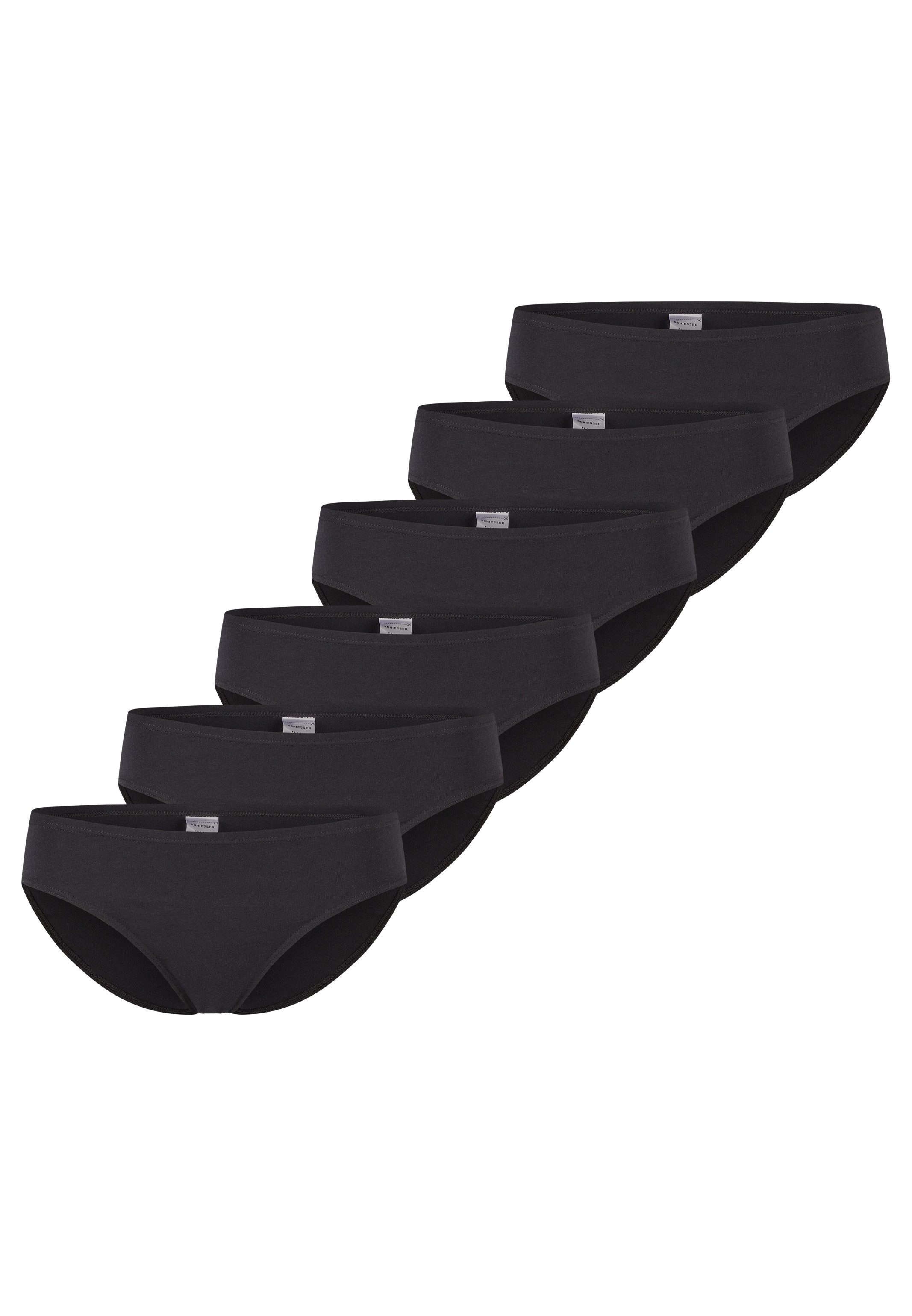 Schiesser Hüftslip 6er Pack Teens Girls 95/5 Cotton (Spar-Set, 6-St) Slip - Baumwolle - Modischer Look für jeden Anlass