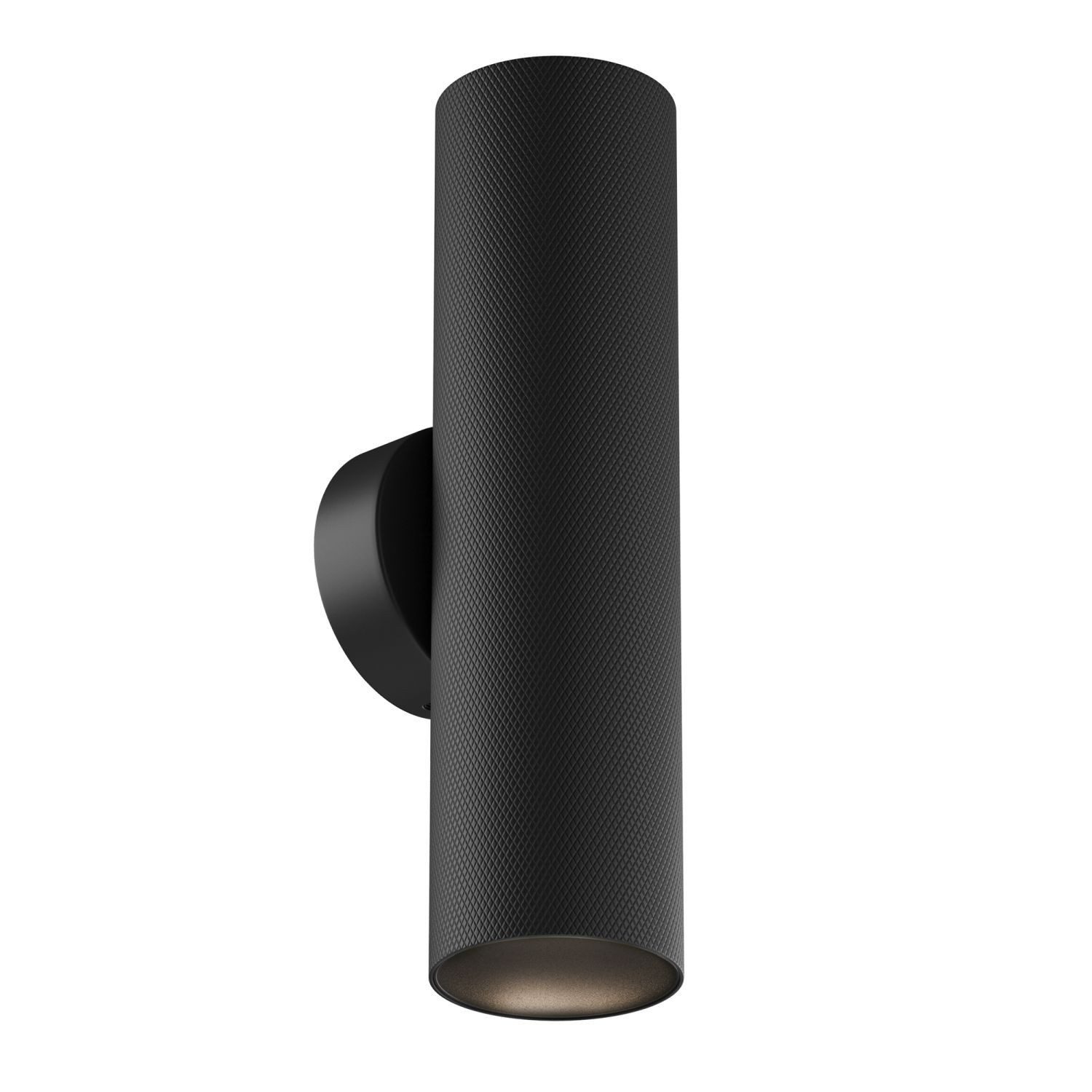 Licht-Erlebnisse Wandleuchte CLYO, ohne Leuchtmittel, Aluminium Up Down 20 cm hoch Schwarz GU10 2-flammig
