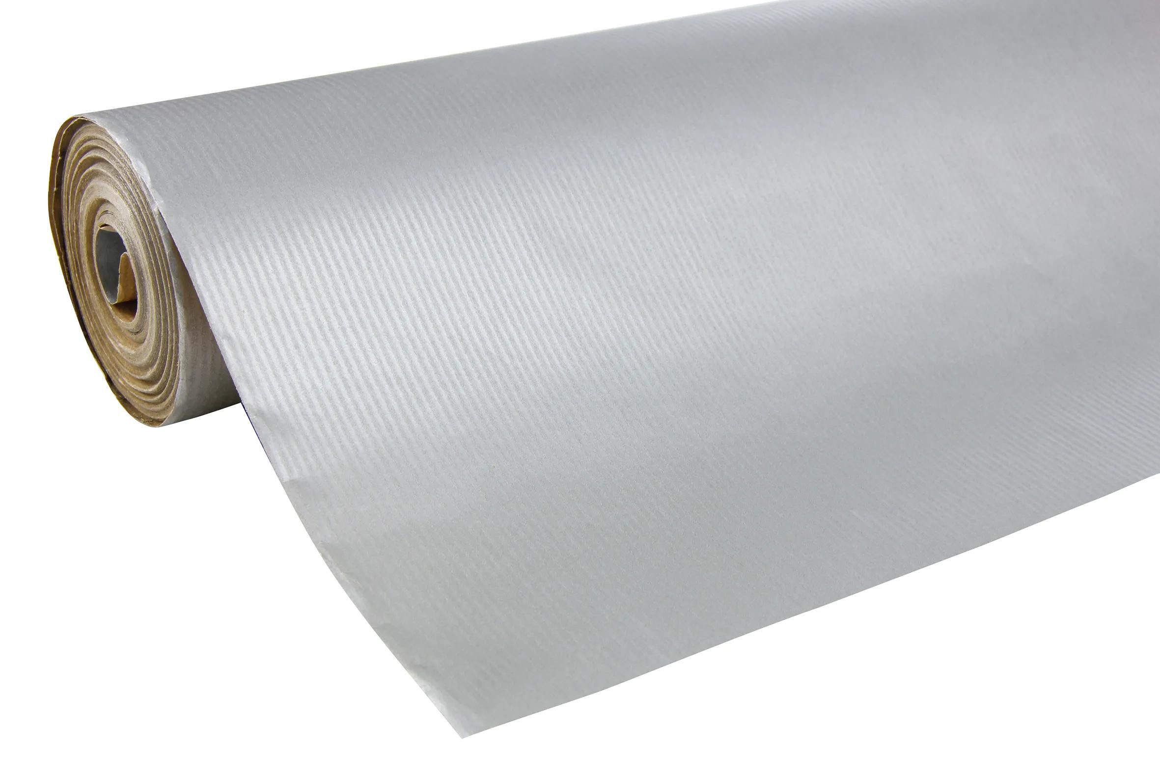 CLAIREFONTAINE Geschenkpapier Geschenkpapier Kraftpapier 60g Rolle 50mx0,70m Silber 507576C, Rolle