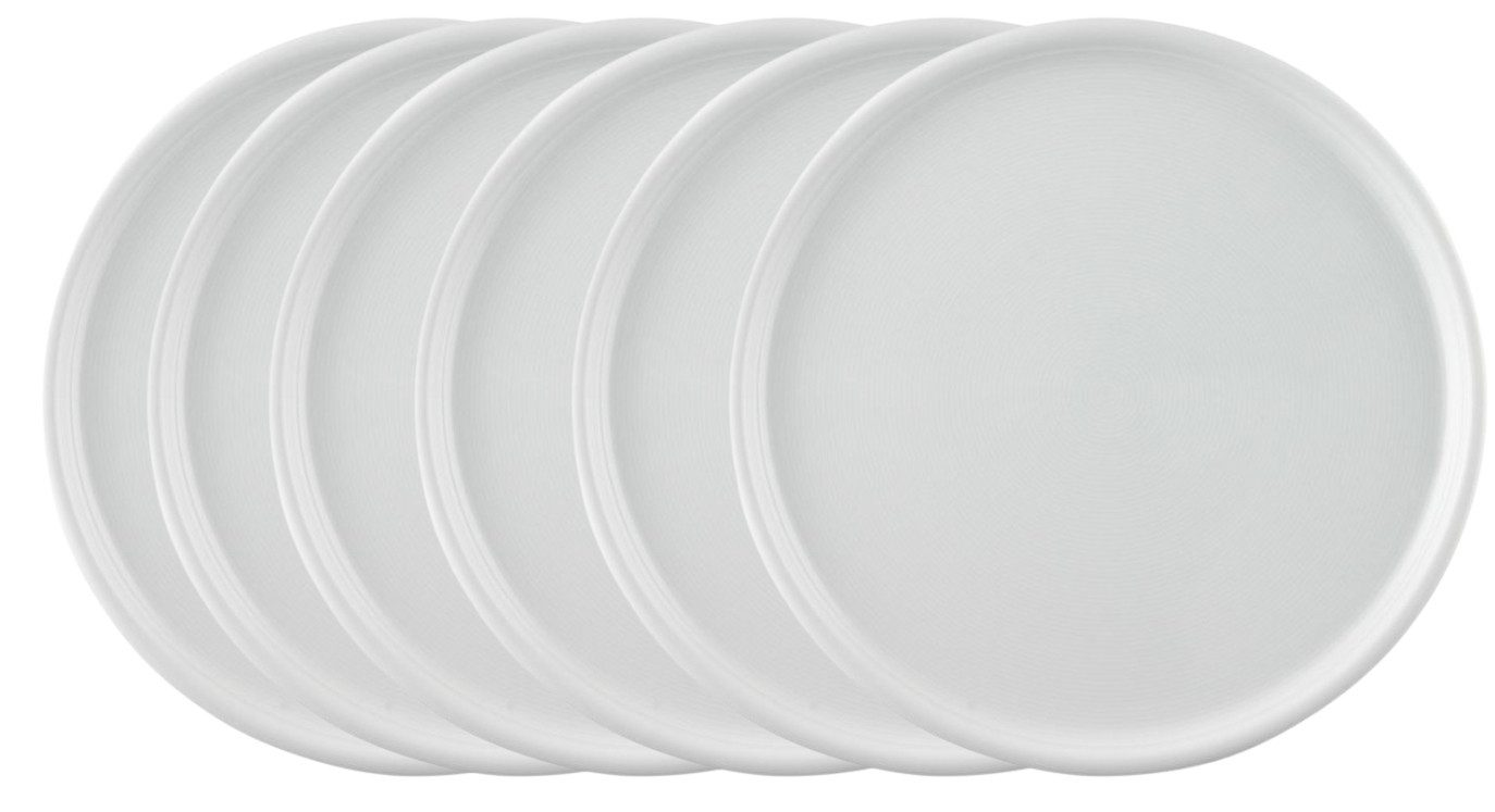 Thomas Porzellan Geschirr-Set Trend weiss Pizzateller 32 cm Set6, Porzellan