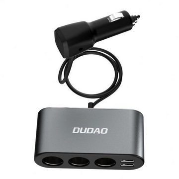 Dudao Zigarettenanzünder-Verteiler Autoladegerät 2x USB / 3x Zigarettenanzünder-Splitter (R1Pro schwarz)