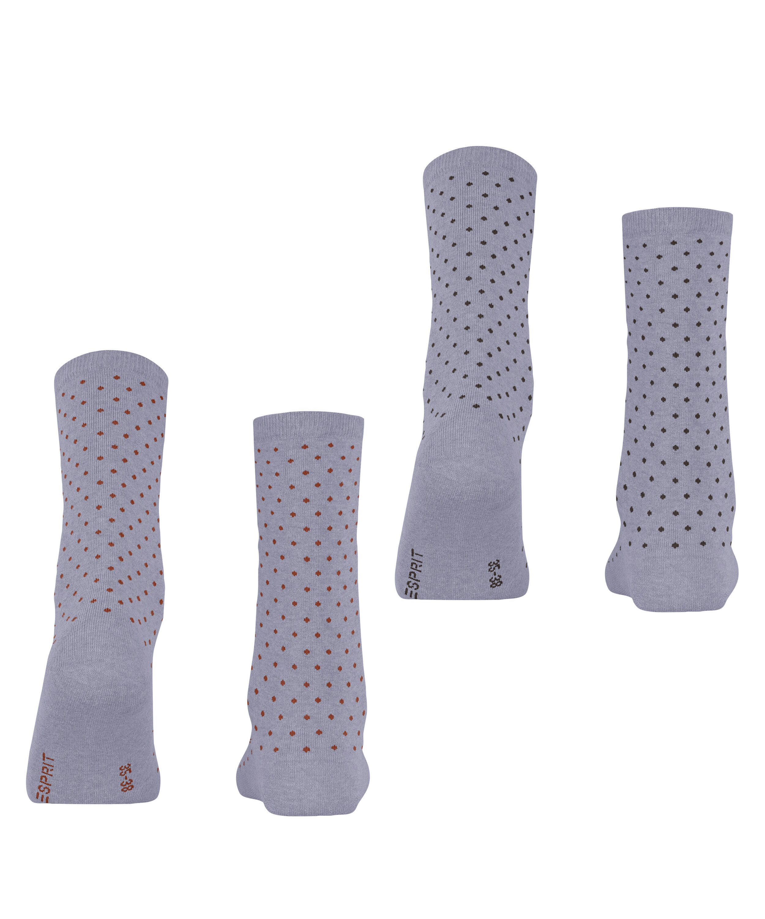 Esprit Socken Fine Dot 2-Pack (2-Paar) aus Biobaumwolle