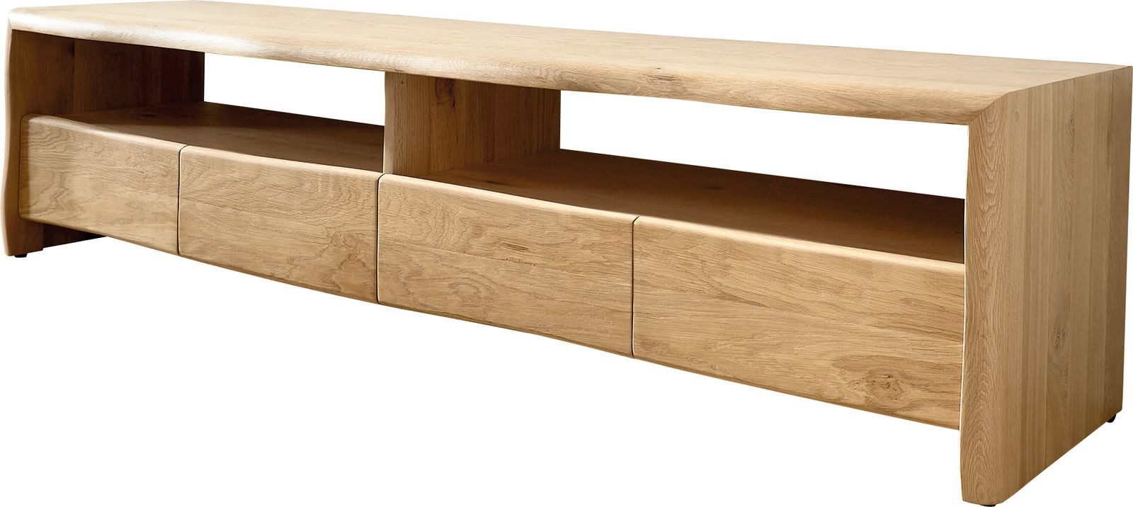 DELIFE Lowboard Live-Edge, Eiche Natur 190 günstig online kaufen