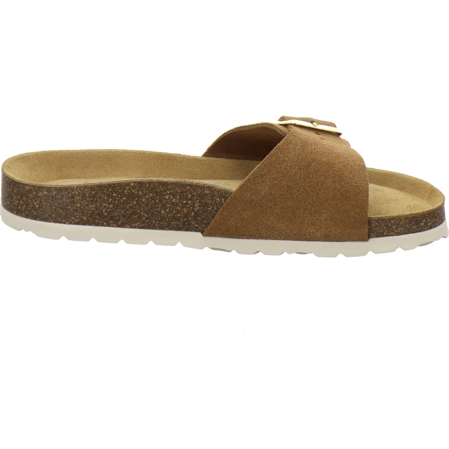 AFS-Schuhe 211284 Sommer Pantolette für Damen mit Fußbett, bequeme Sandalen aus Leder
