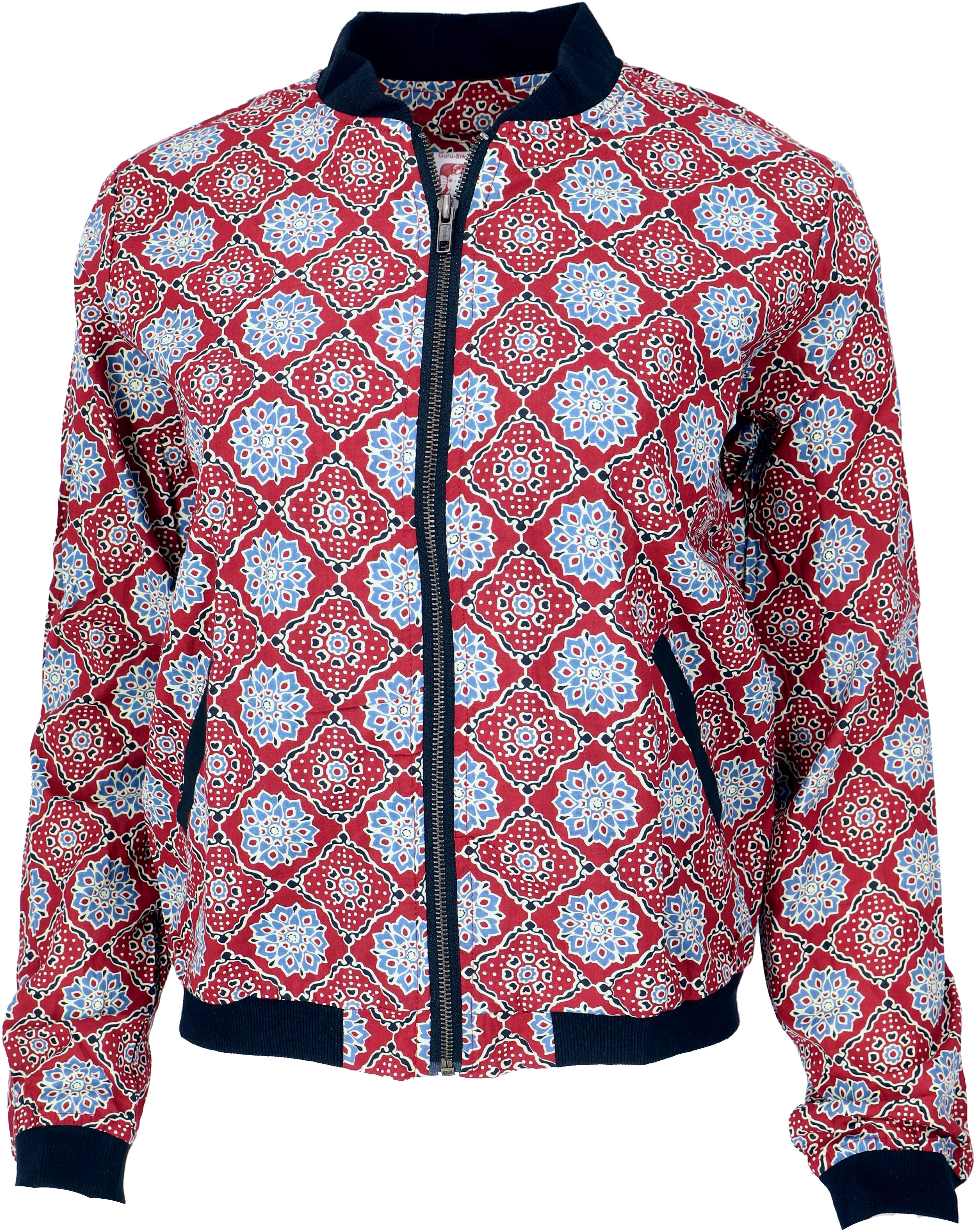 übergangsjacke Blouson Blumen Damen Cloud5ive Jacke In Schwarz