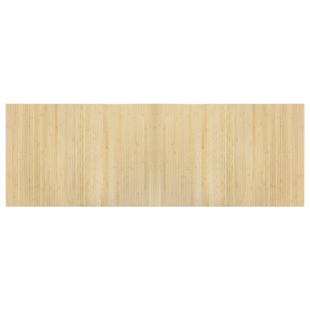 Teppich Teppich Rechteckig Hell Natur 70x200 cm Bambus