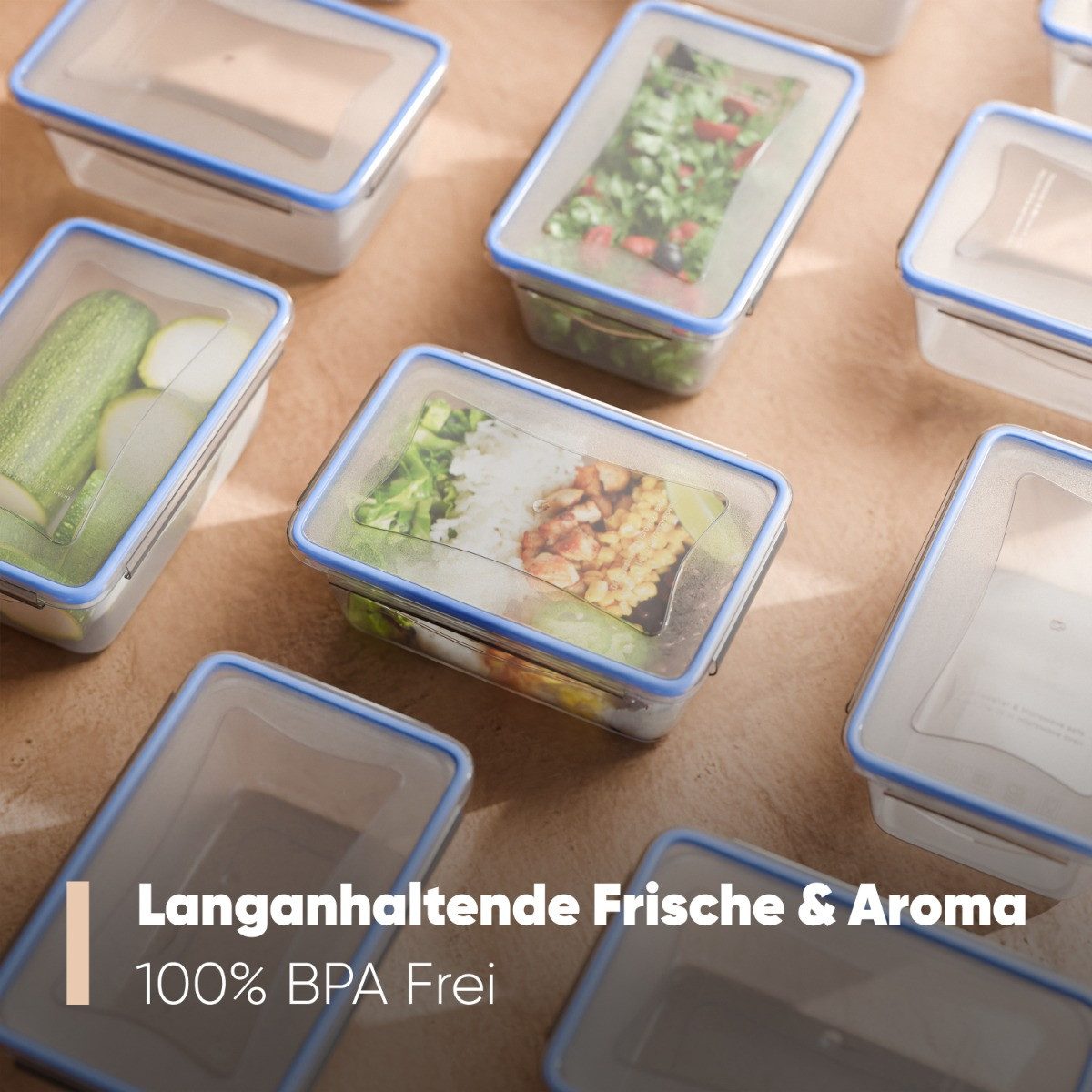 classbach Frischhaltedose C-FHD 4023 K, Frischhaltedosen mit Deckel, 6er Set, 100% dicht – Bild 5 von 5