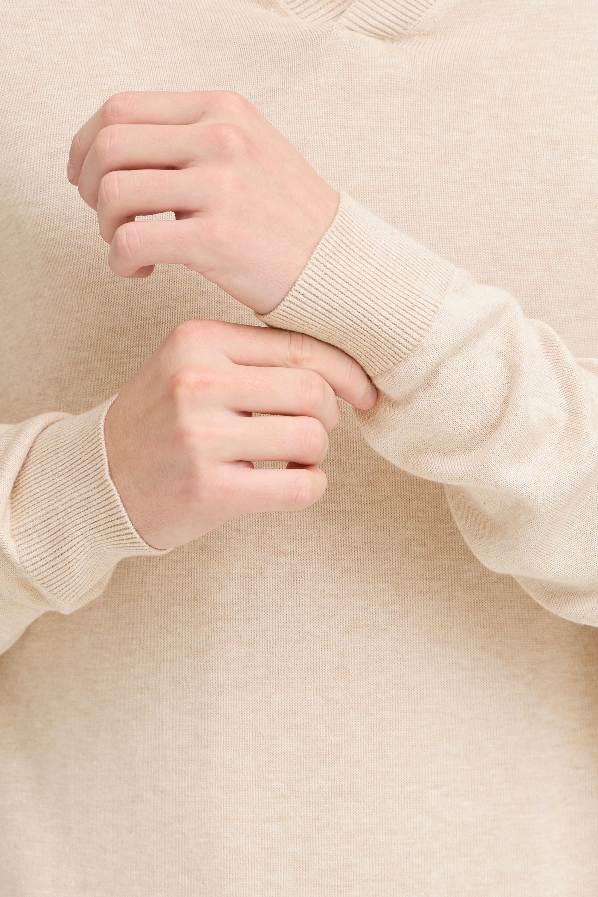 Casual Friday Strickpullover CFBells Moderner Polo-Pullover