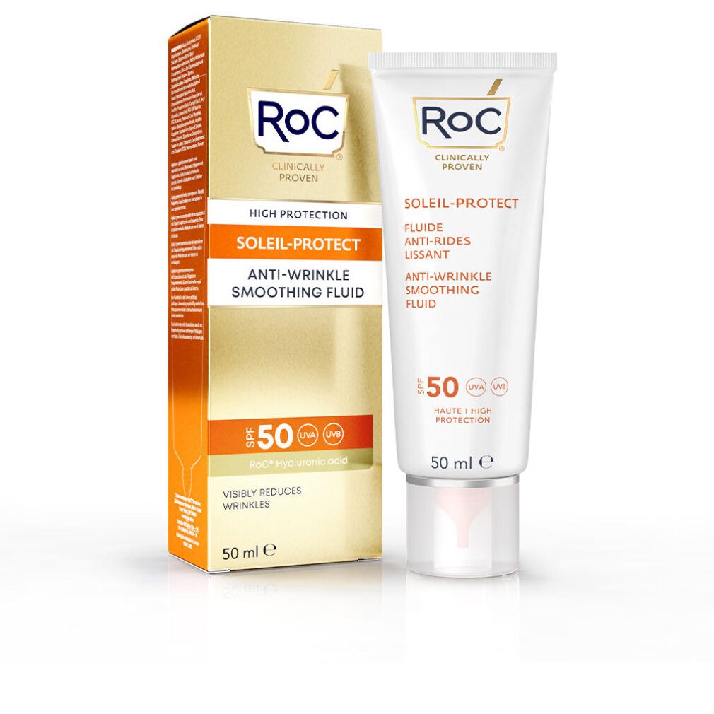 Roc Sonnenschutzcreme Soleil-Protect Anti-Wrinkle Smoothing Fluid SPF50+