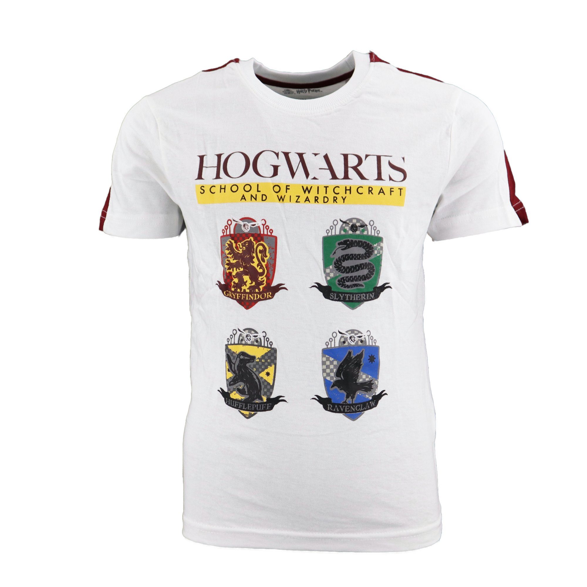 Potter kurzarm Pyjama Hogwarts Kinder Harry Schlafanzug Potter Gr. 164 Harry Weiß 134 bis