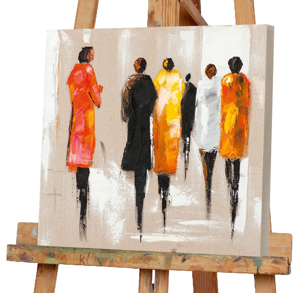 ArtUniverse Gemälde Leinwandbild Modenschau 40 x 40 cm, Menschenmotiv