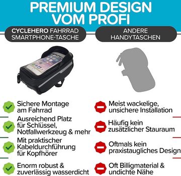 HZRC Satteltasche Satteltasche Fahrrad - Kompakt und Ultra Robust Premium Radtasche, mit Reflektoren Perfekte Größe für Alles Wichtige