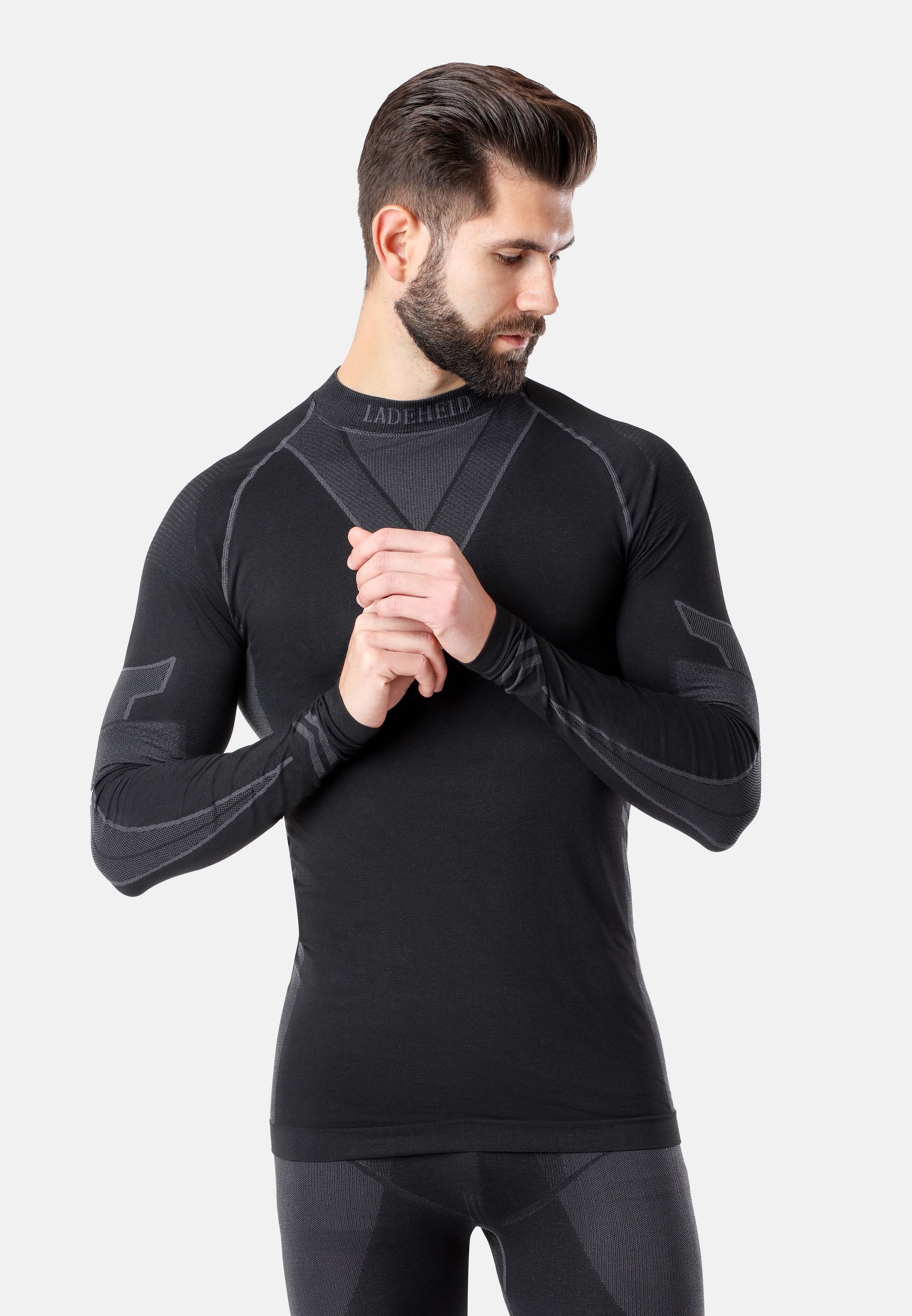 Ladeheid Funktionsunterhemd Herren Funktionsunterwäsche langarm Shirt Thermoaktiv LAGI001 – Bild 5 von 5