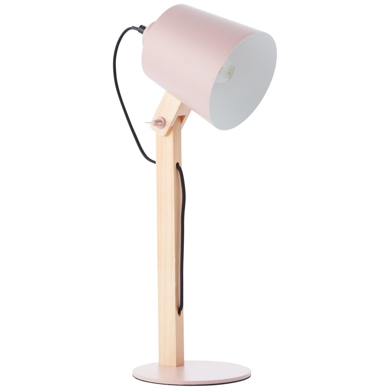 Lampe für Brilliant A60, 30W, Swivel E27, geeignet rosa Swivel, Tischleuchte N Tischleuchte matt 1x