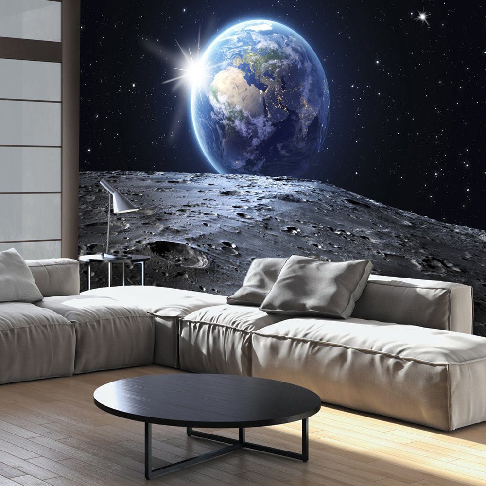 KUNSTLOFT Vliestapete View of the Blue Planet 1x0.7 m, halb-matt, lichtbeständige Design Tapete