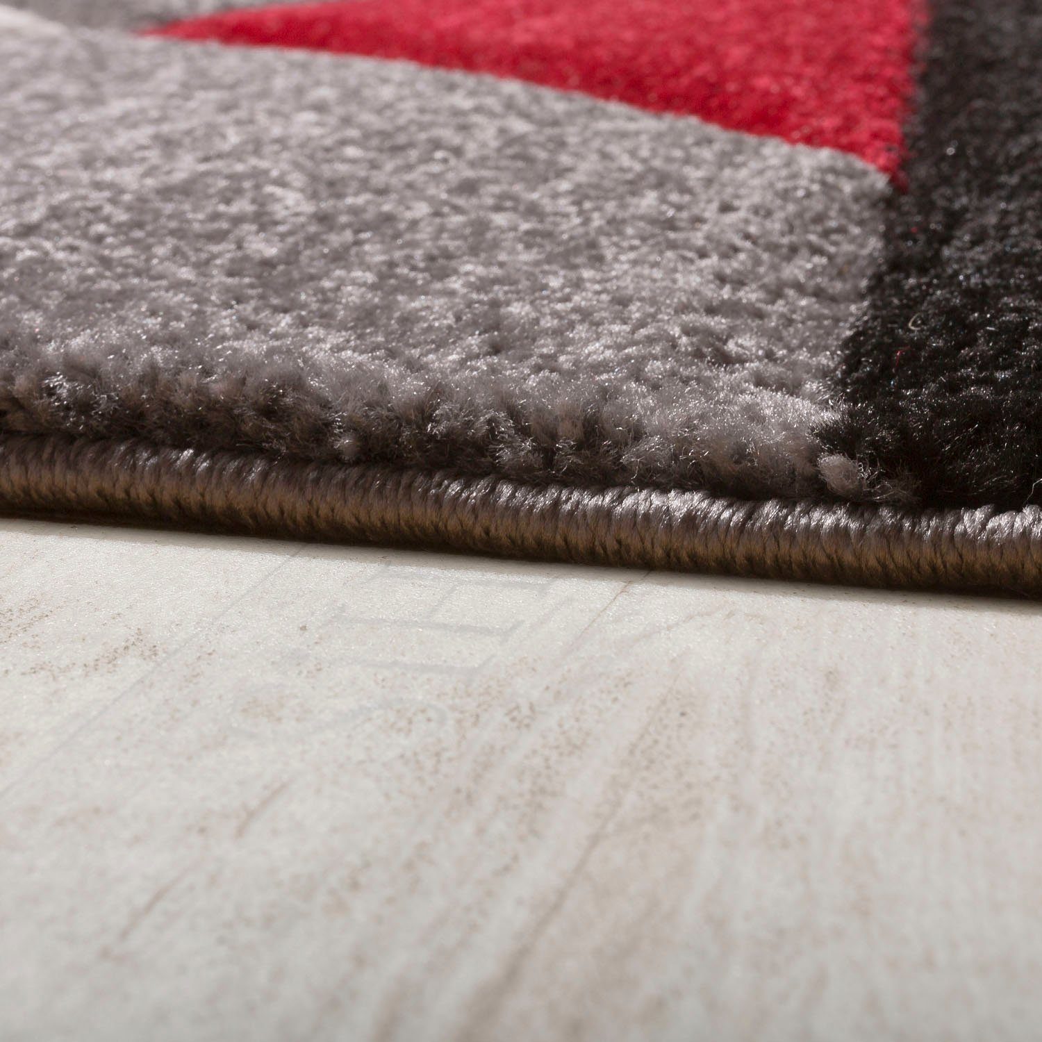Paco Home Teppich Diamond 664, rechteckig, Höhe: 15 mm, 3D-Design, Kurzflor, 3D-Design, modernes geometrisches Muster