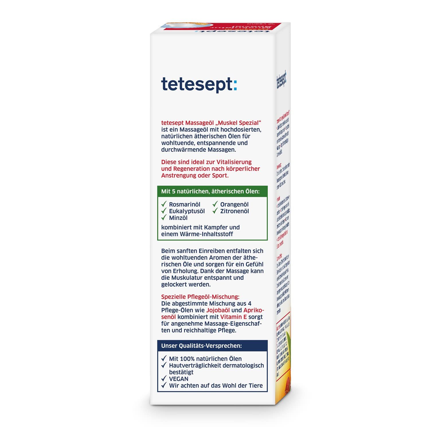 Tetesept Massageöl Muskulatur Spezial 5x100ml