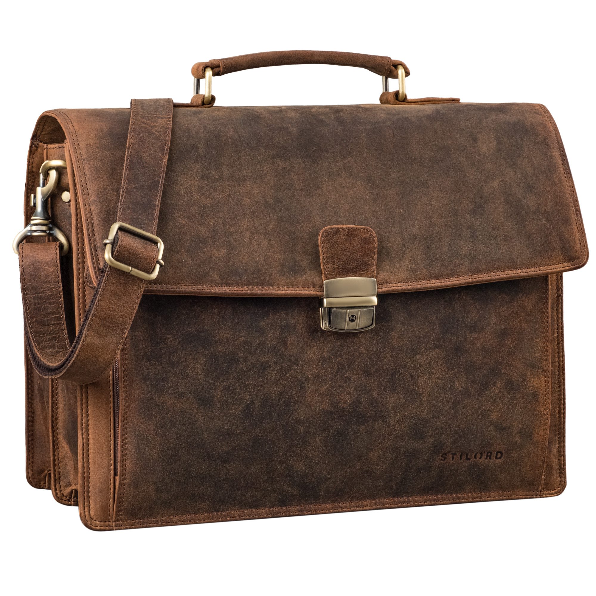 Laptoptasche "Noel" Aktentasche Leder Herren Vintage