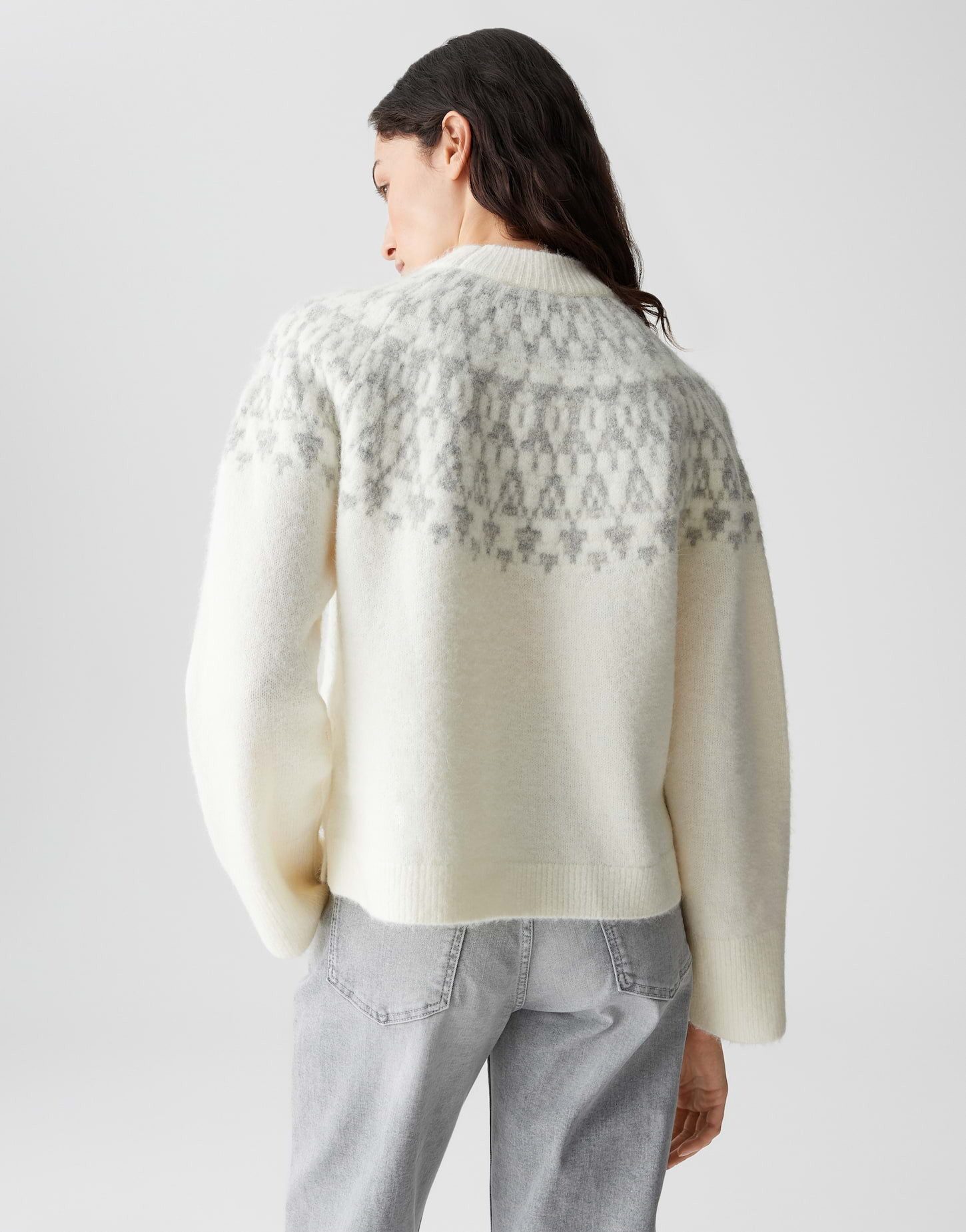 OPUS Strickpullover PORWAY Regular Fit mit Fair-Isle-Muster lockere Passform, weicher Griff, wärmend