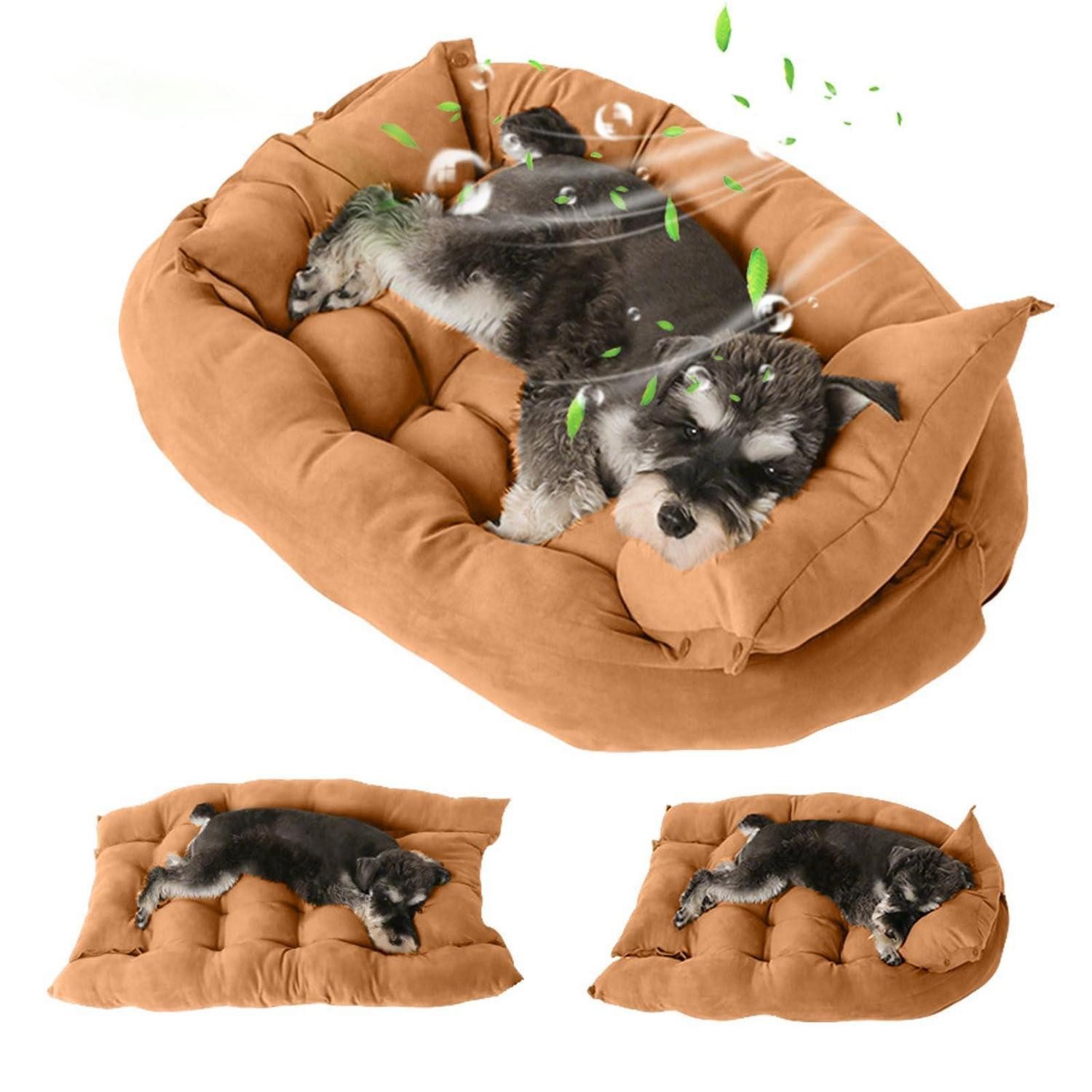 LuxusKollektion Hundebett Hundebett Matte Gelb S