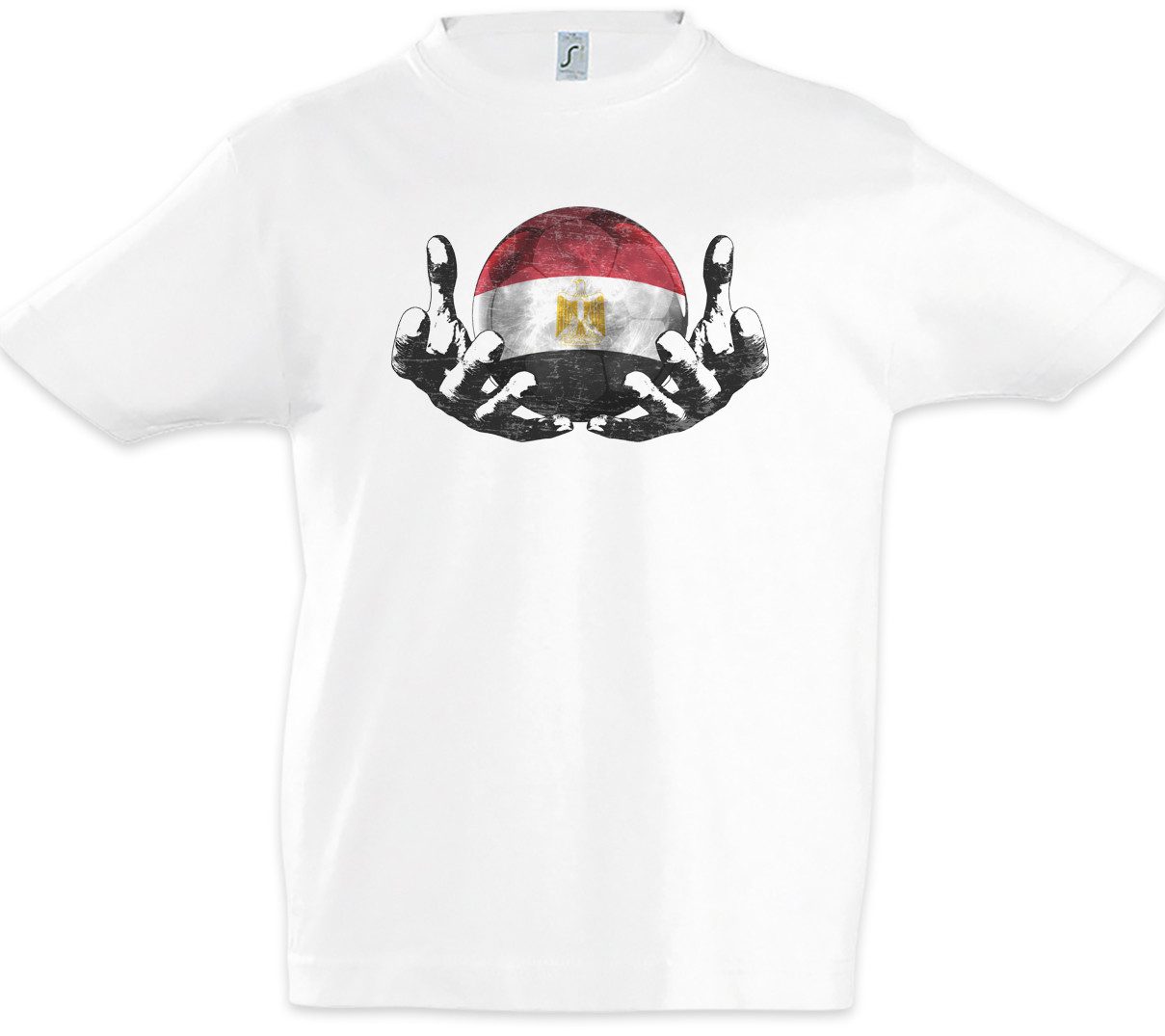Print-Shirt Egypt Football Magic Ball Kinder T-Shirt Ägypten Ägyptisch Ägyptische