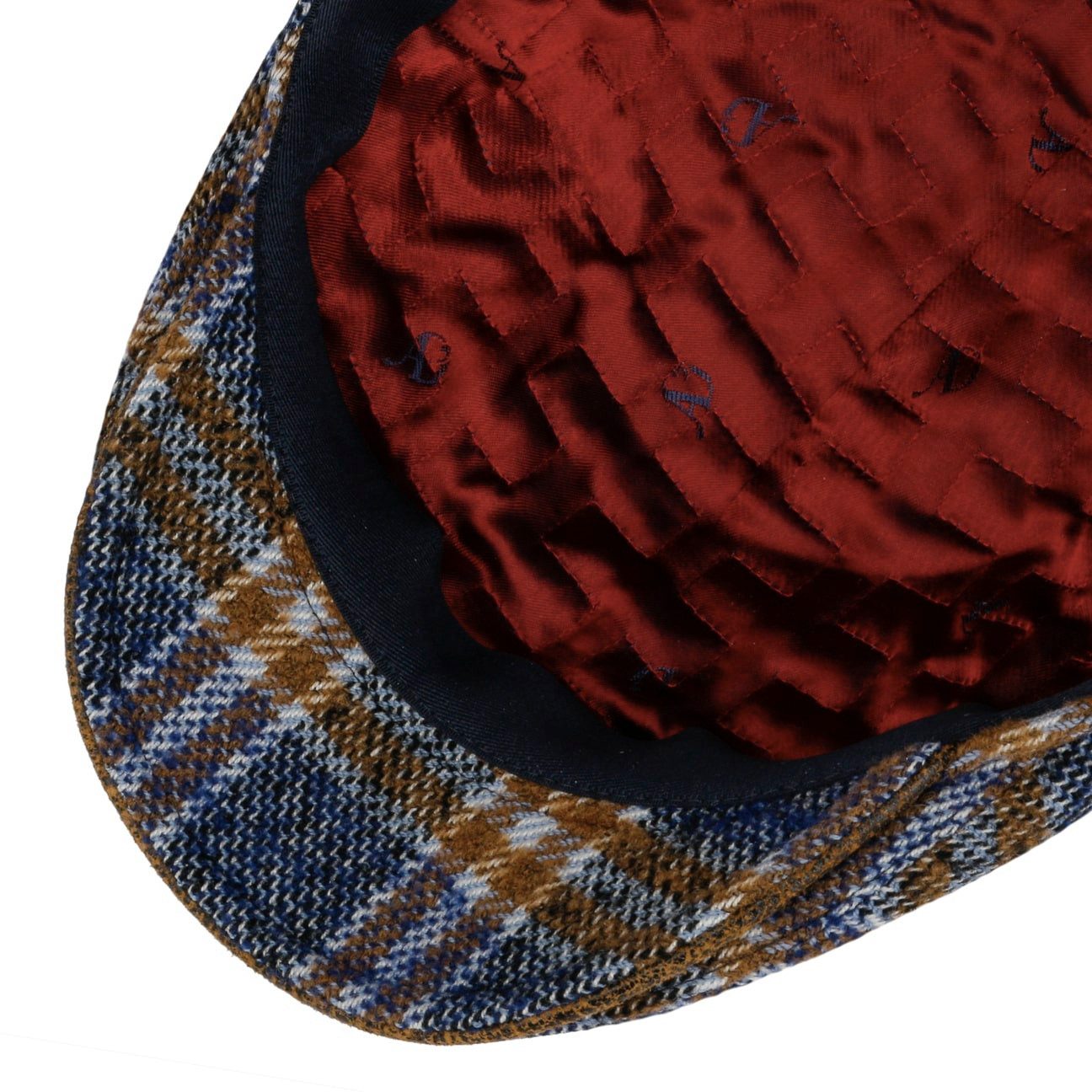 Alfonso D´Este Flat Cap (1-St) Schirmmütze mit Schirm, Made in Italy