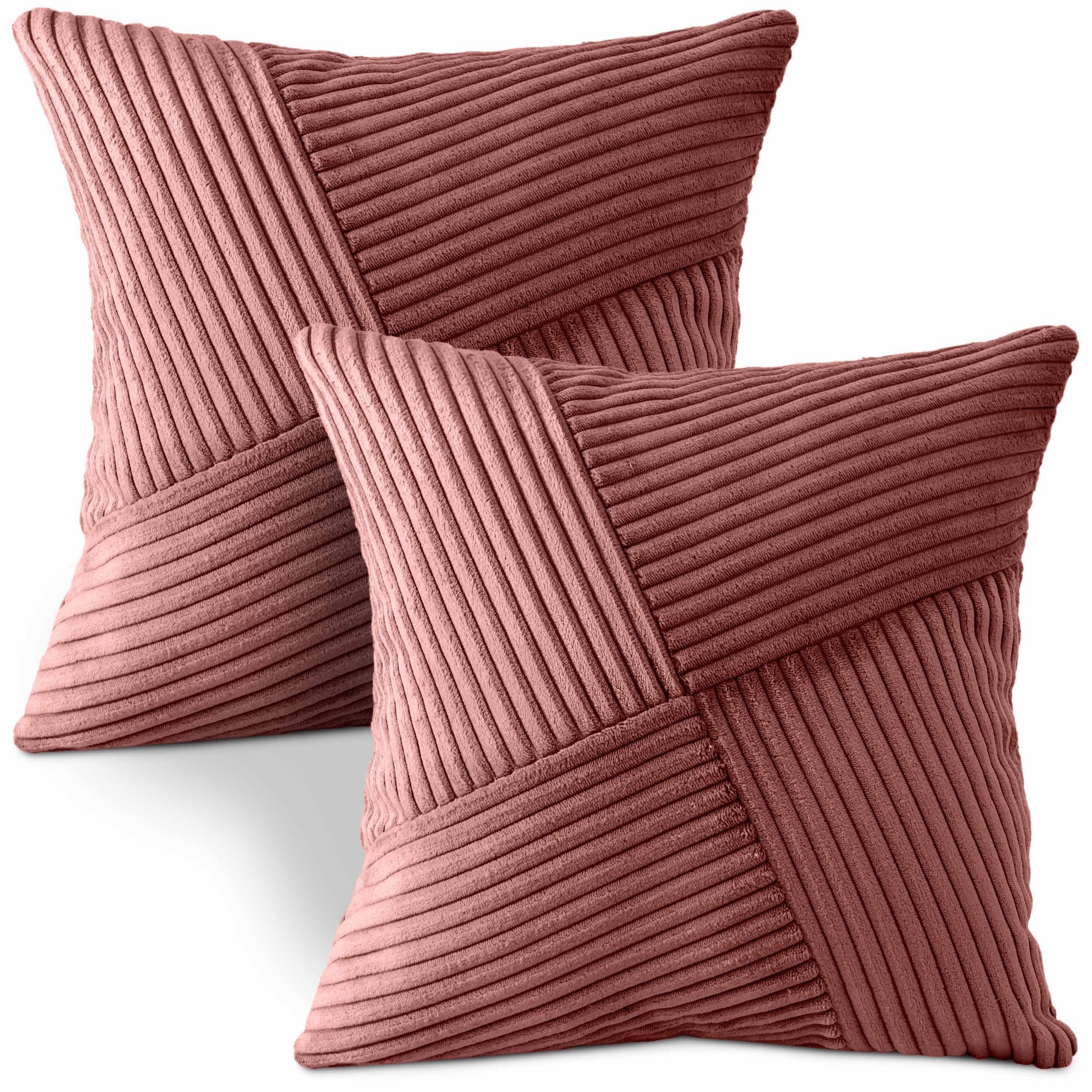 Amilian Kissenbezüge - 2er Set Kissenhüllen - Kissenbezug - Zierkissenbezüge, (2 Stück), 40x40 cm, Kissenhülle für Sofakissen, Dekokissen, Zierkissen, Kissen