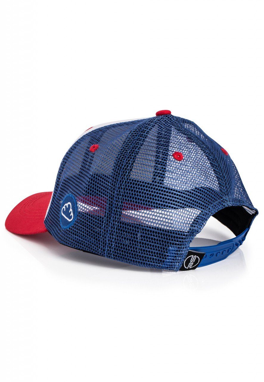 Blackskies Baseball Cap Race Baseball Cap Weiß-Blau-Red