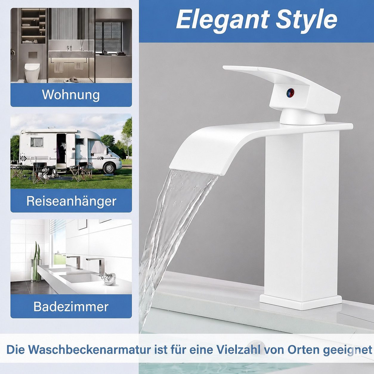 Faizee Home Küchenarmatur Hochwertige Armaturen aus Messing & Edelstahl, modern & langlebig