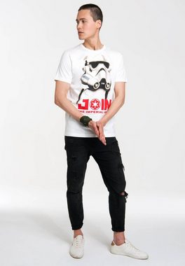 LOGOSHIRT T-Shirt Star Wars - Stormtrooper mit Stormtrooper-Aufdruck