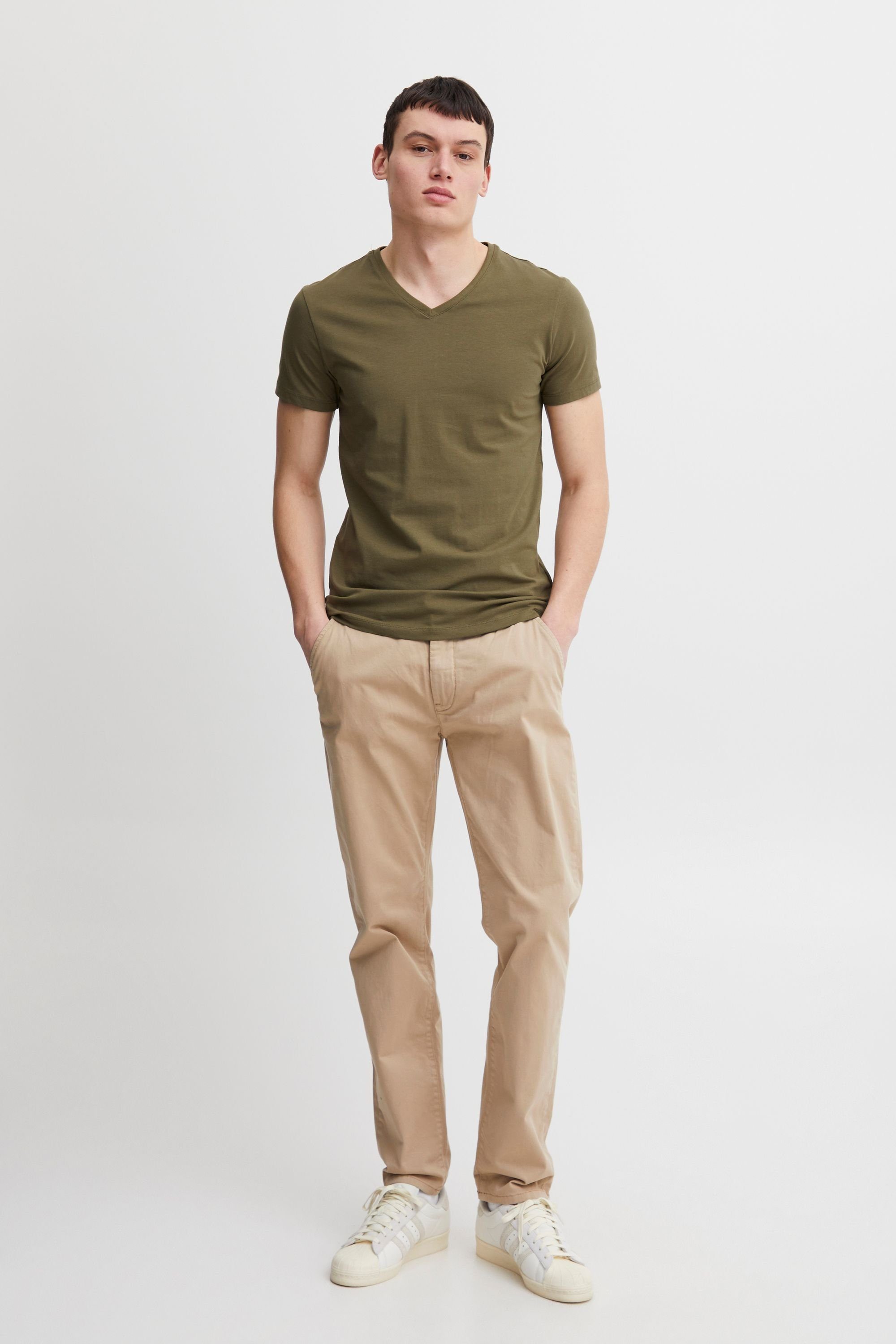 Burnt Casual T-Shirt 20503062 (180521) CFLincoln Friday Olive -